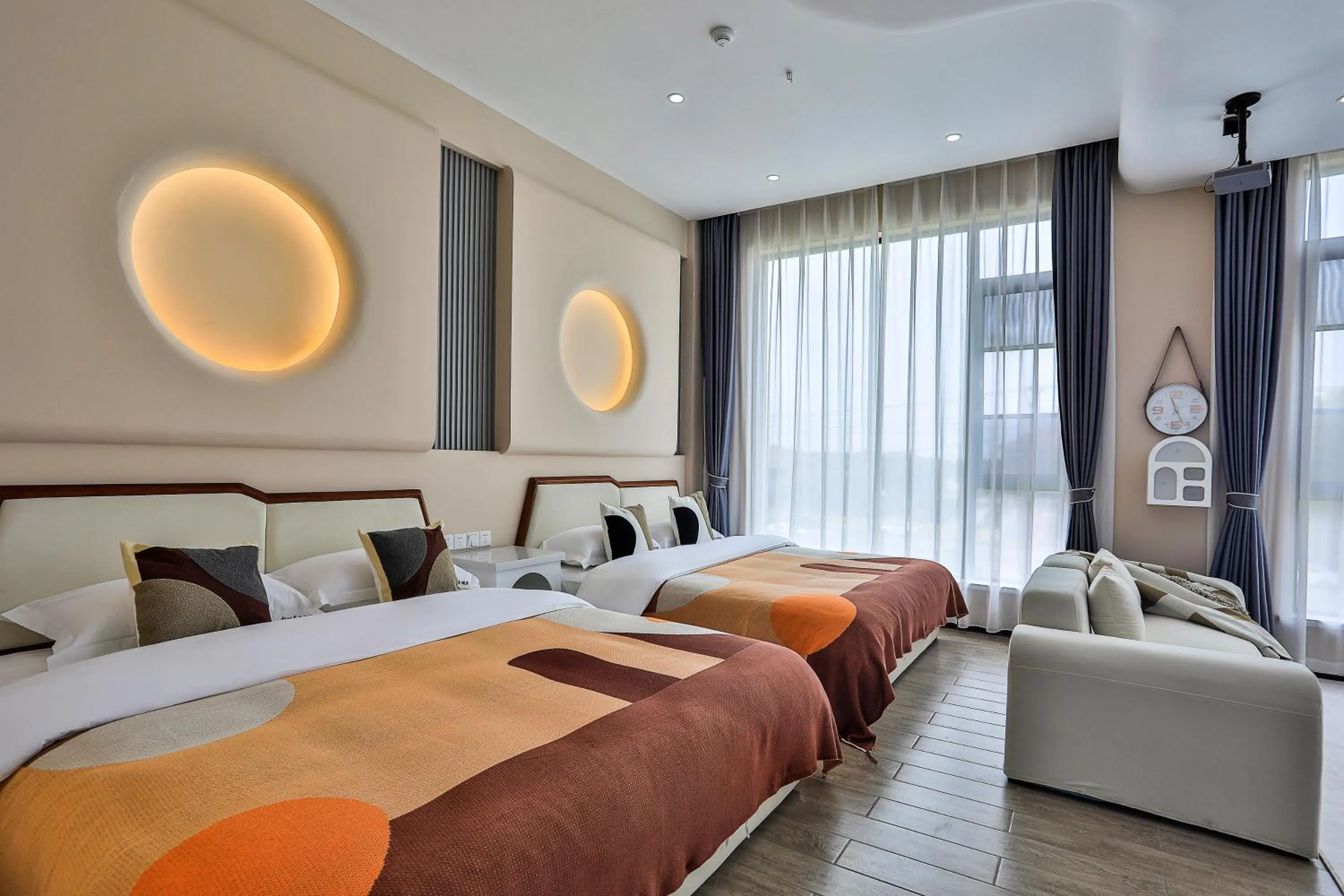 Bed in Chuxin Moshe Hotel