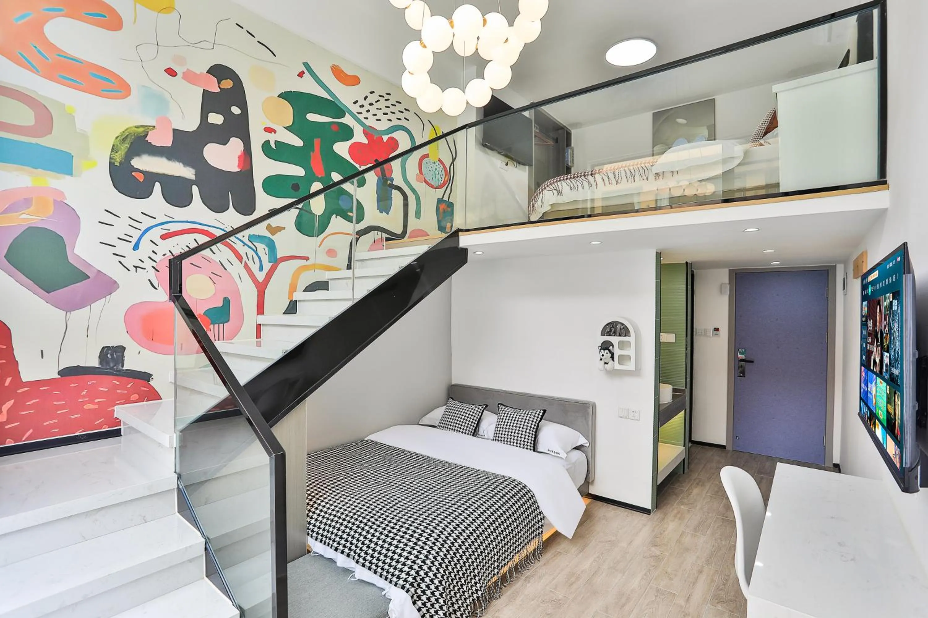 Photo of the whole room, Bed in Chuxin Moshe Hotel