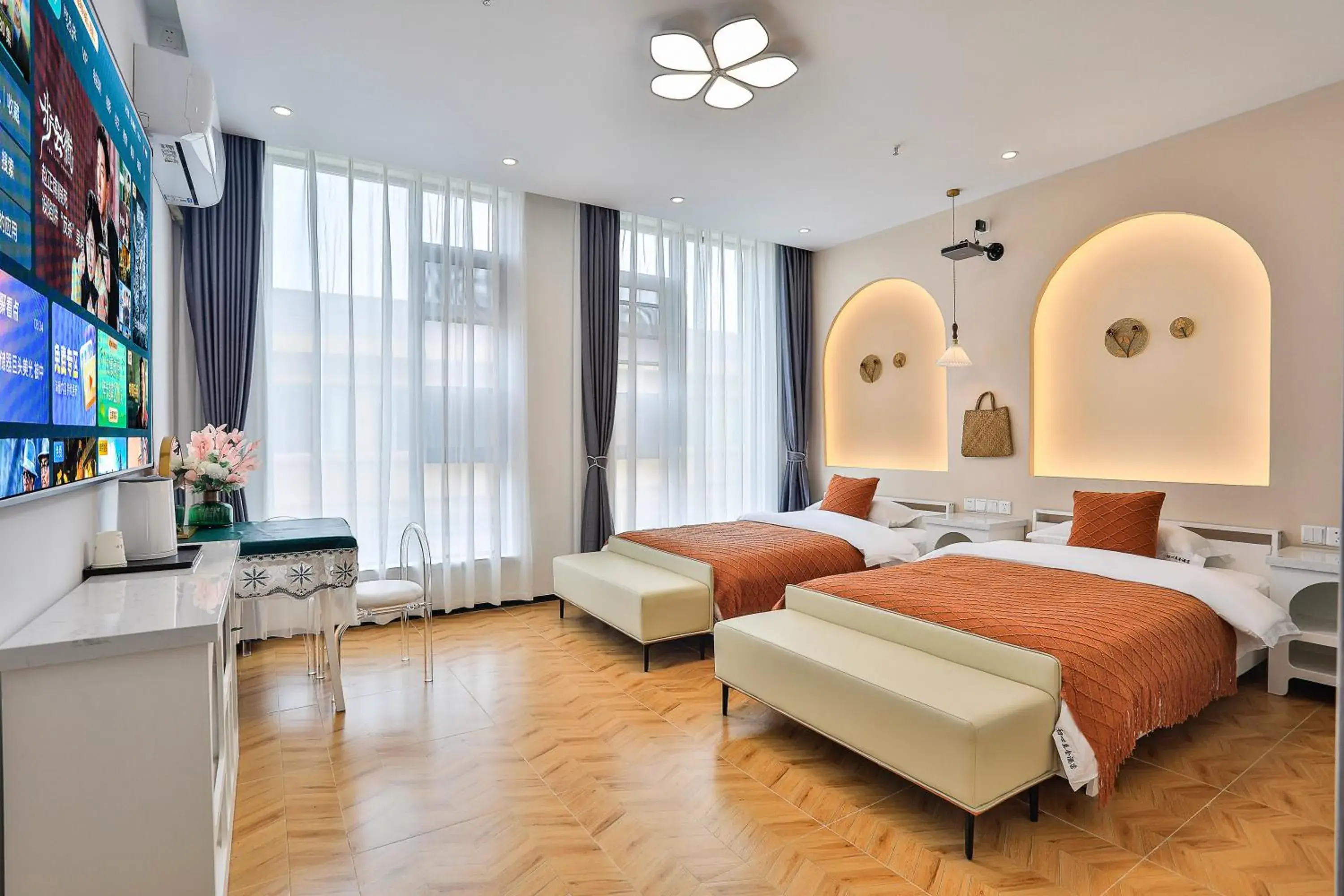 Double Room with Two Double Beds in Chuxin Moshe Hotel Double Room with Two Double Beds in Chuxin Moshe Hotel