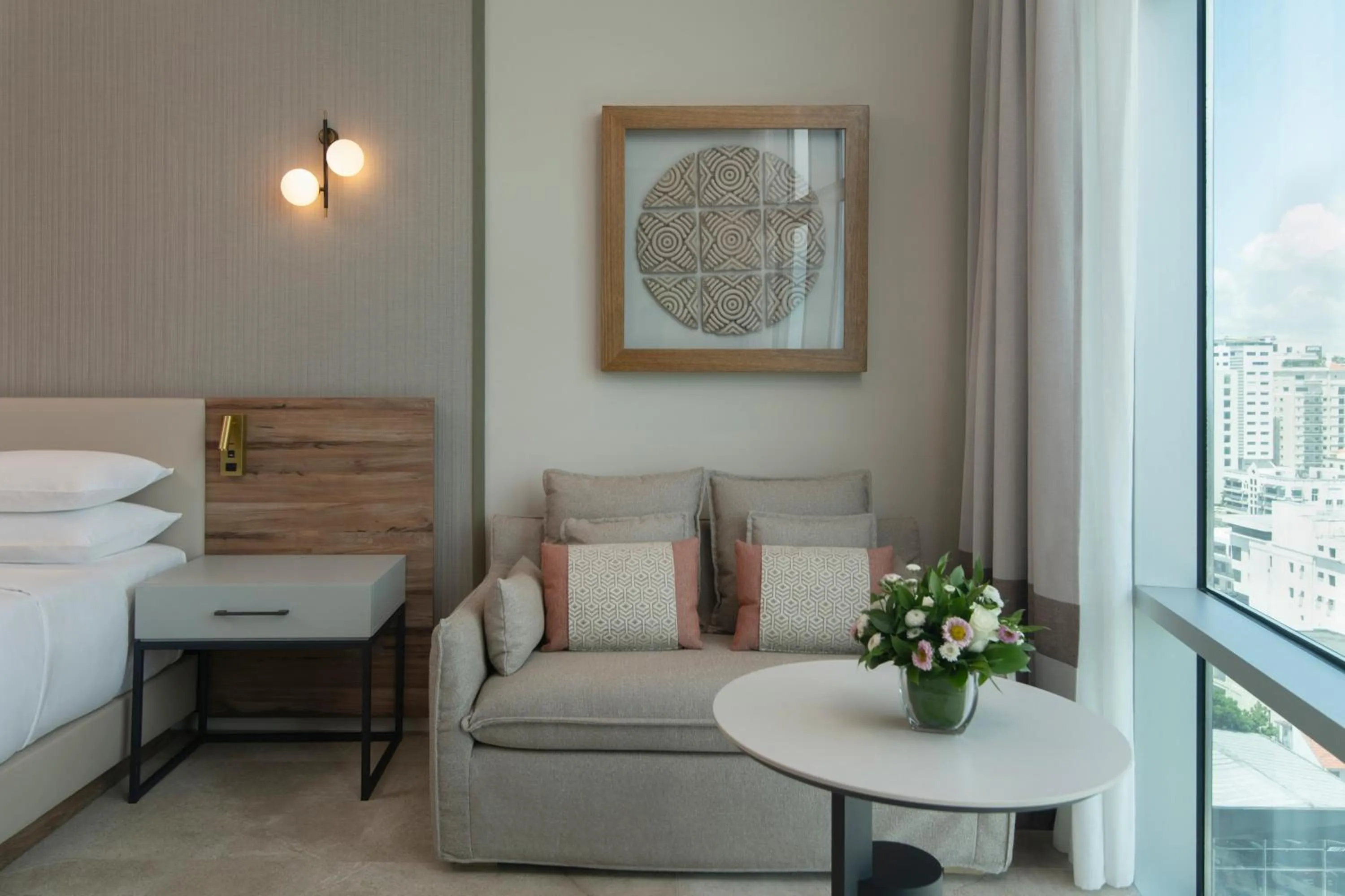 Seating area, Bed in Hyatt Centric Santo Domingo