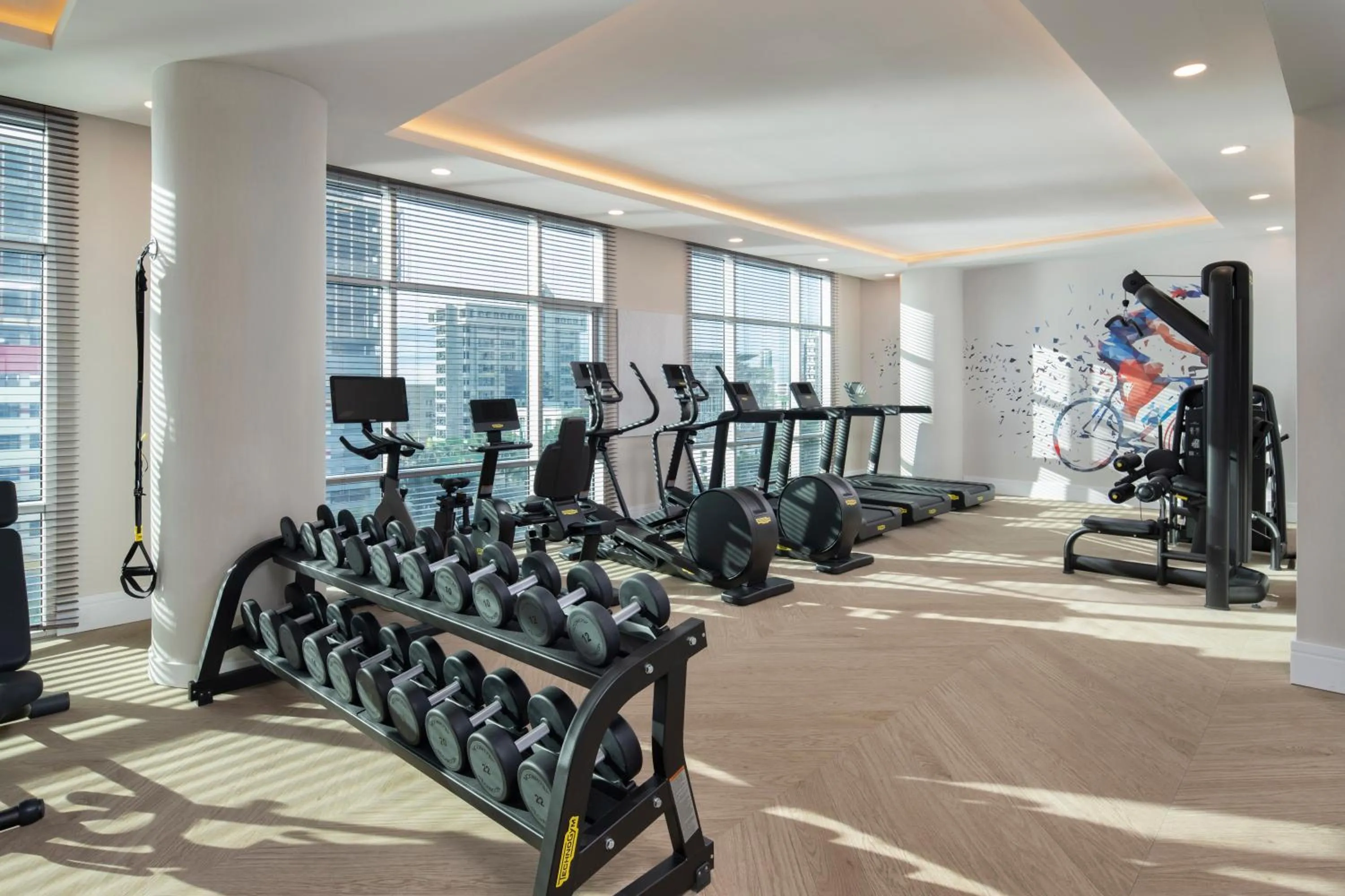 Fitness centre/facilities in Hyatt Centric Santo Domingo