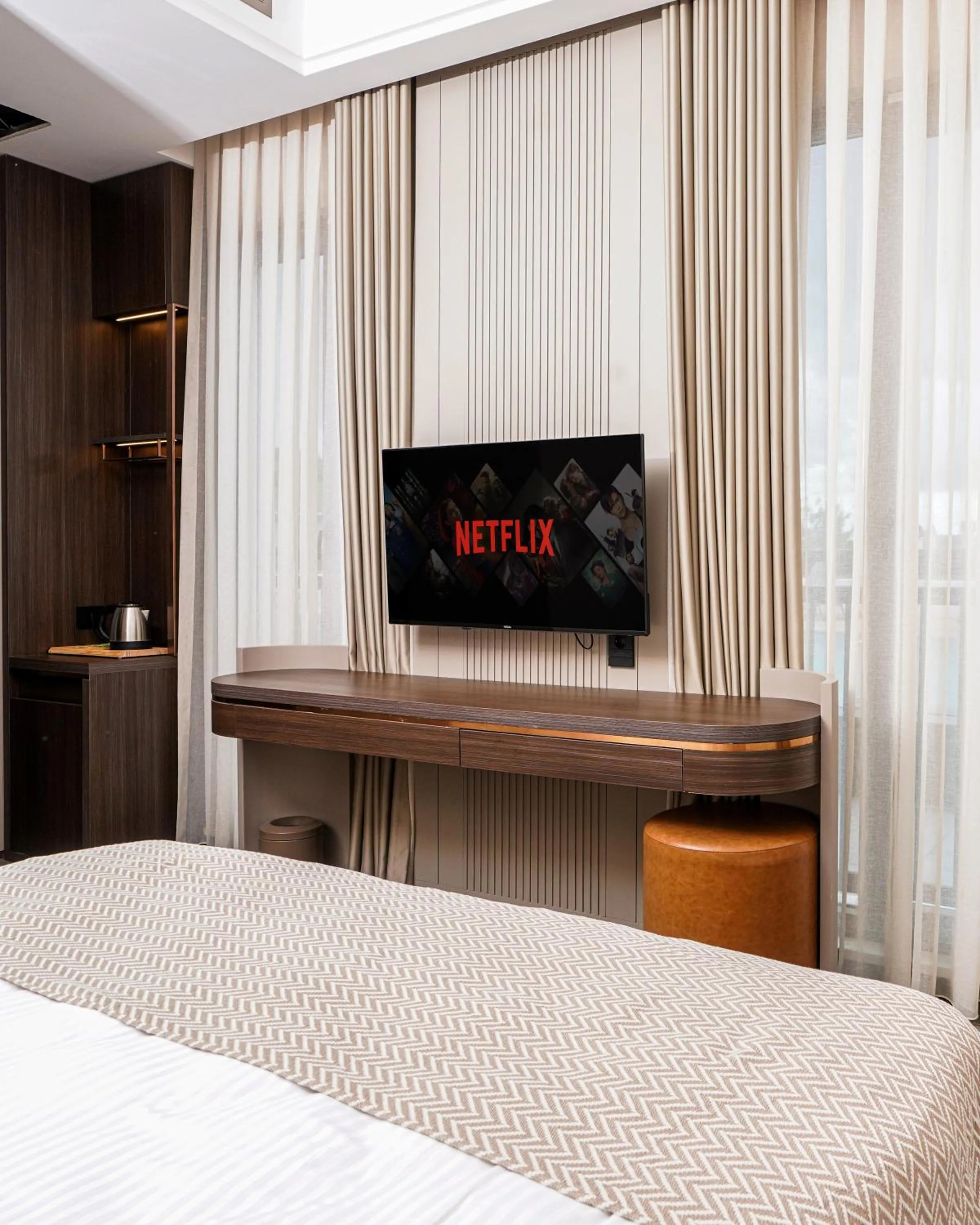 TV and multimedia, Bed in Byon Hotel Şile