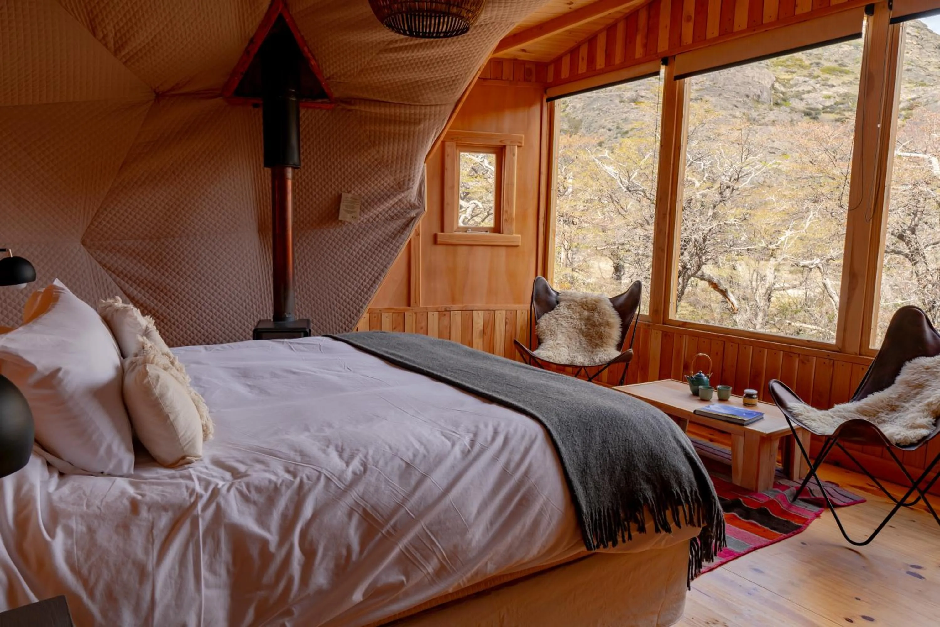 Bed in Patagonia Eco Domes
