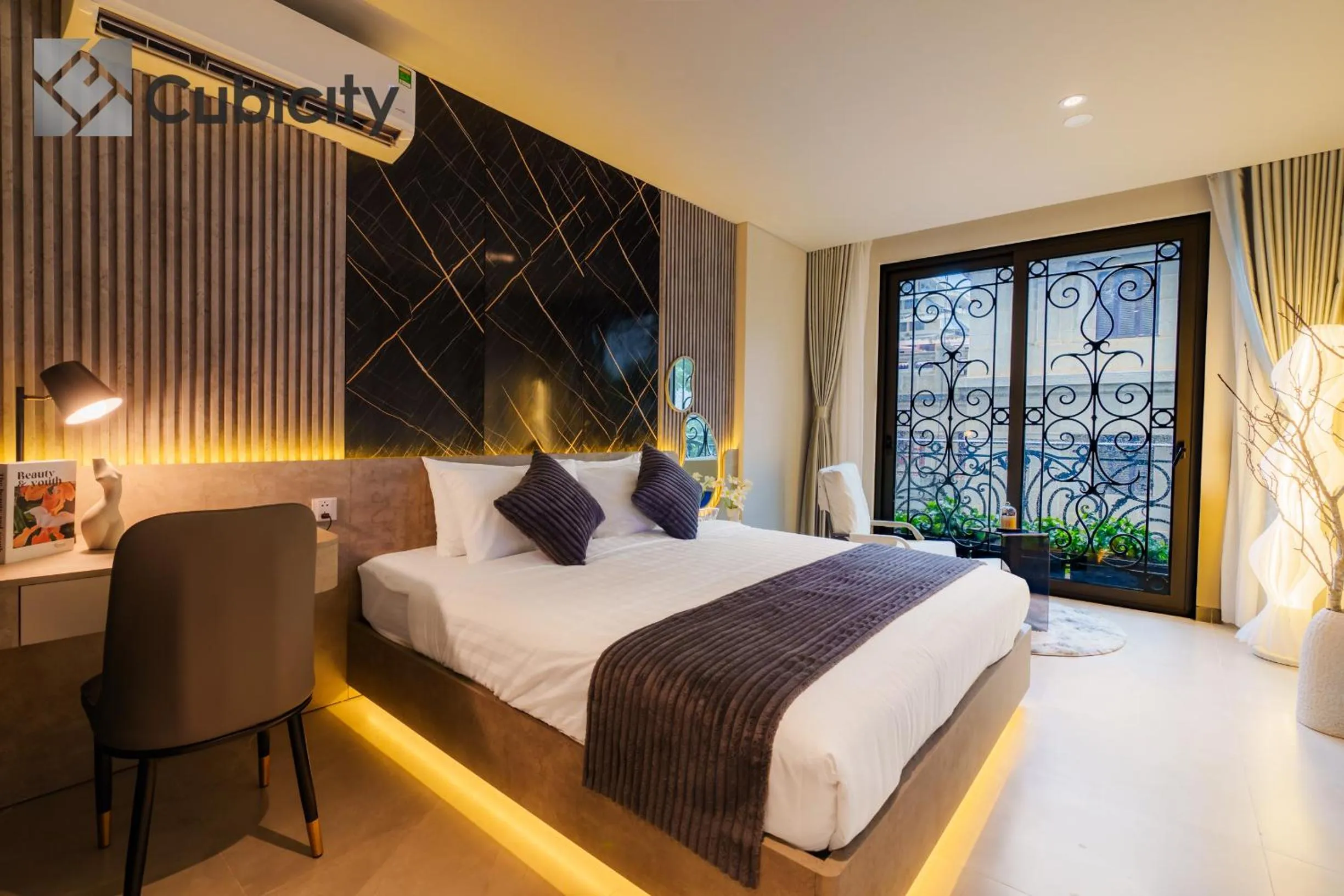 Bed in Cubicity Wall Street House