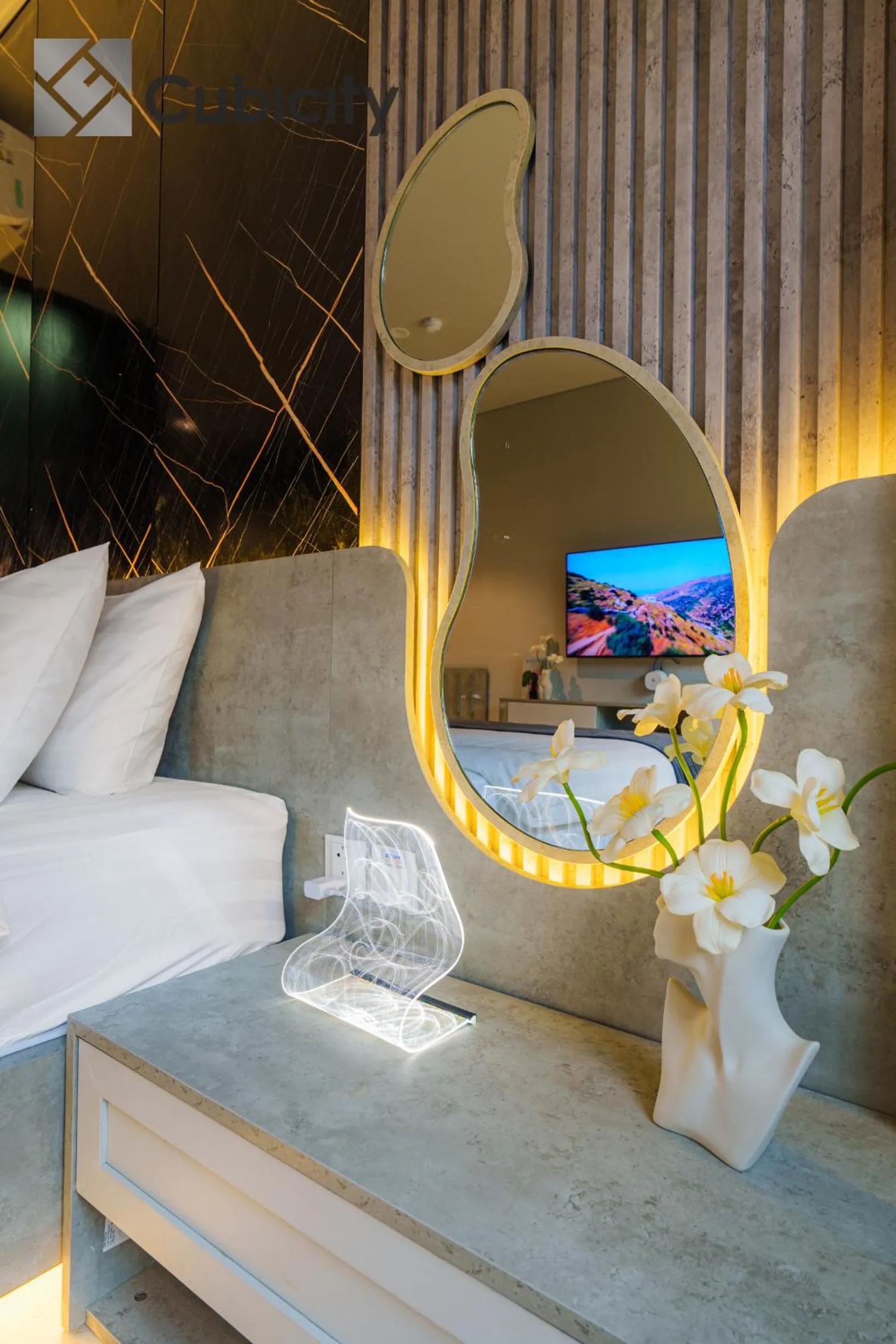 Bed in Cubicity Wall Street House