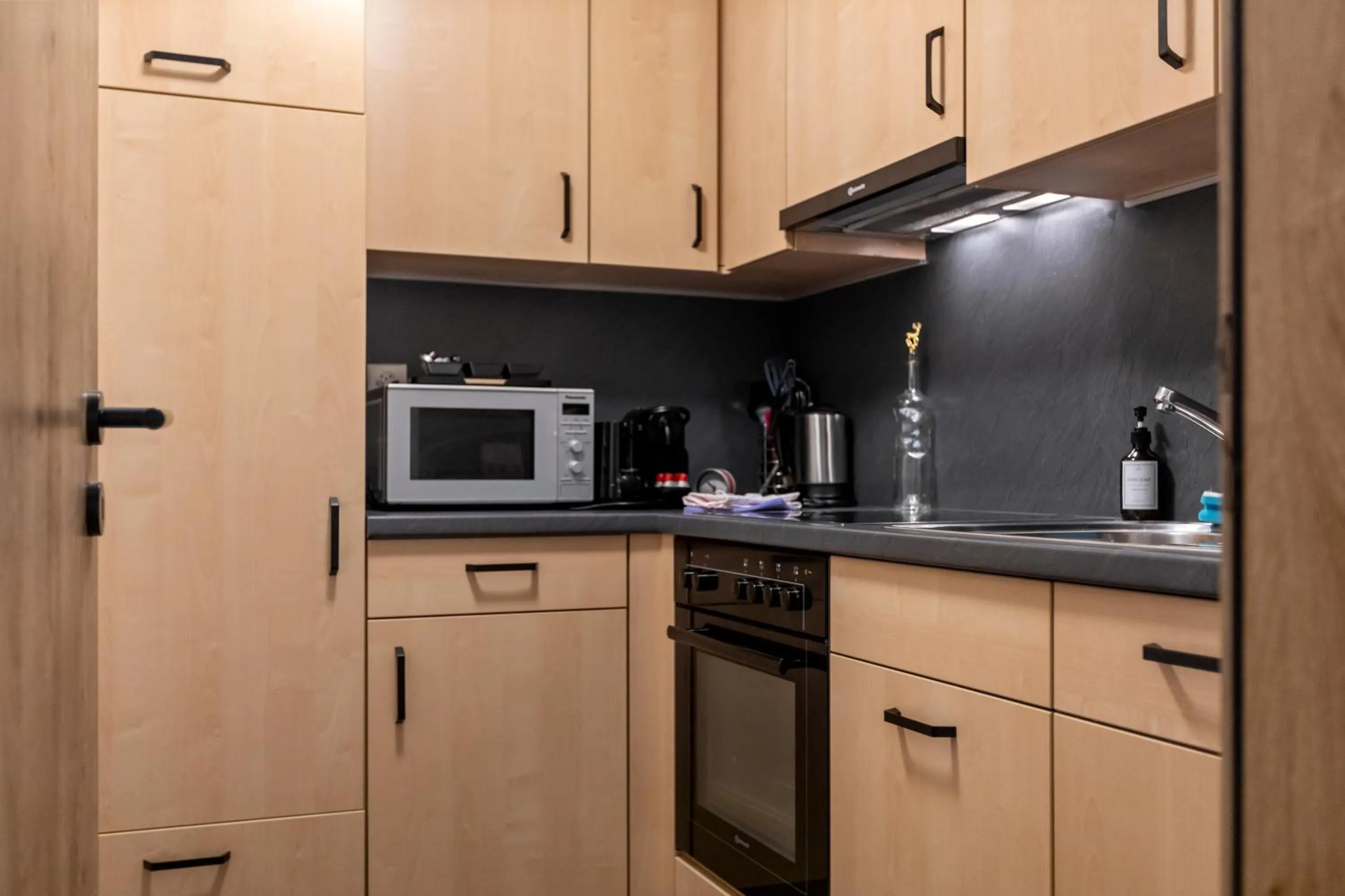 Coffee/tea facilities in Centre de Saas-Fee - 2 chambres - balcon & patio