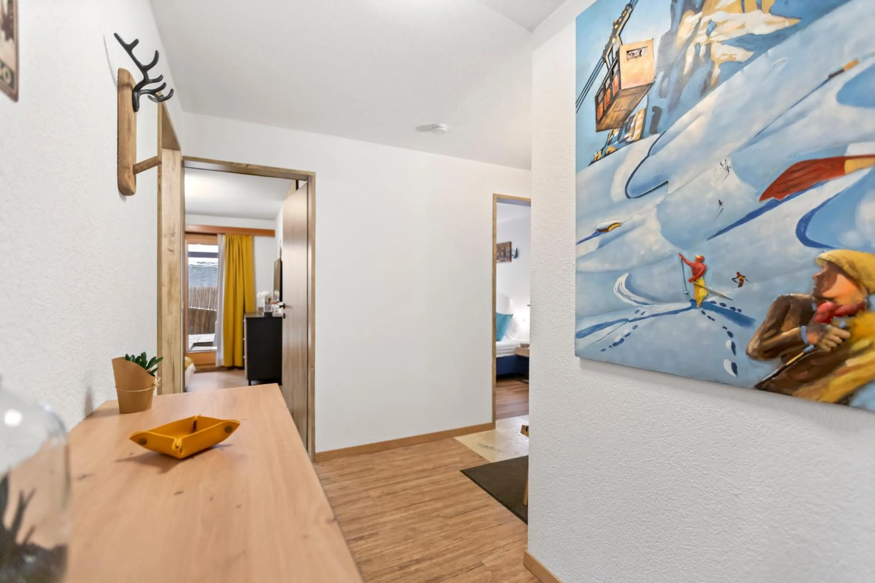 Facade/entrance in Centre de Saas-Fee - 2 chambres - balcon & patio