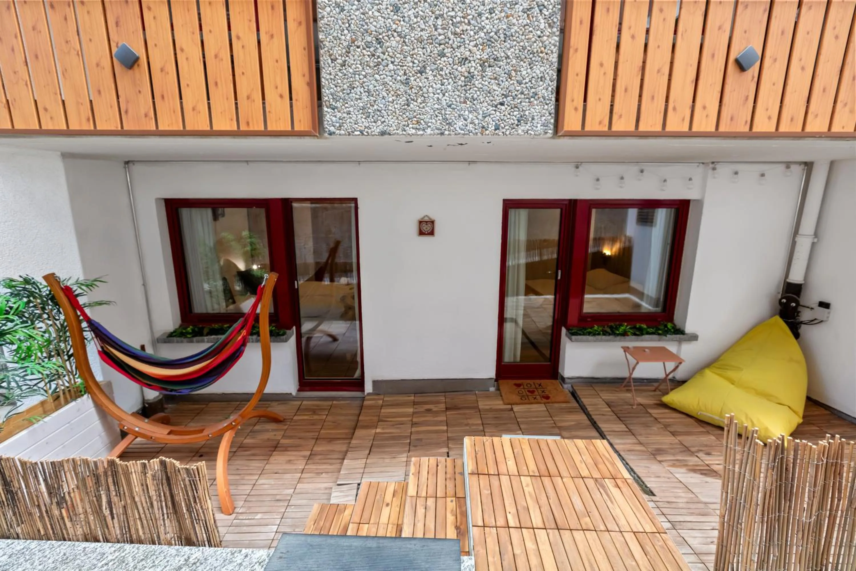 Patio in Centre de Saas-Fee - 2 chambres - balcon & patio