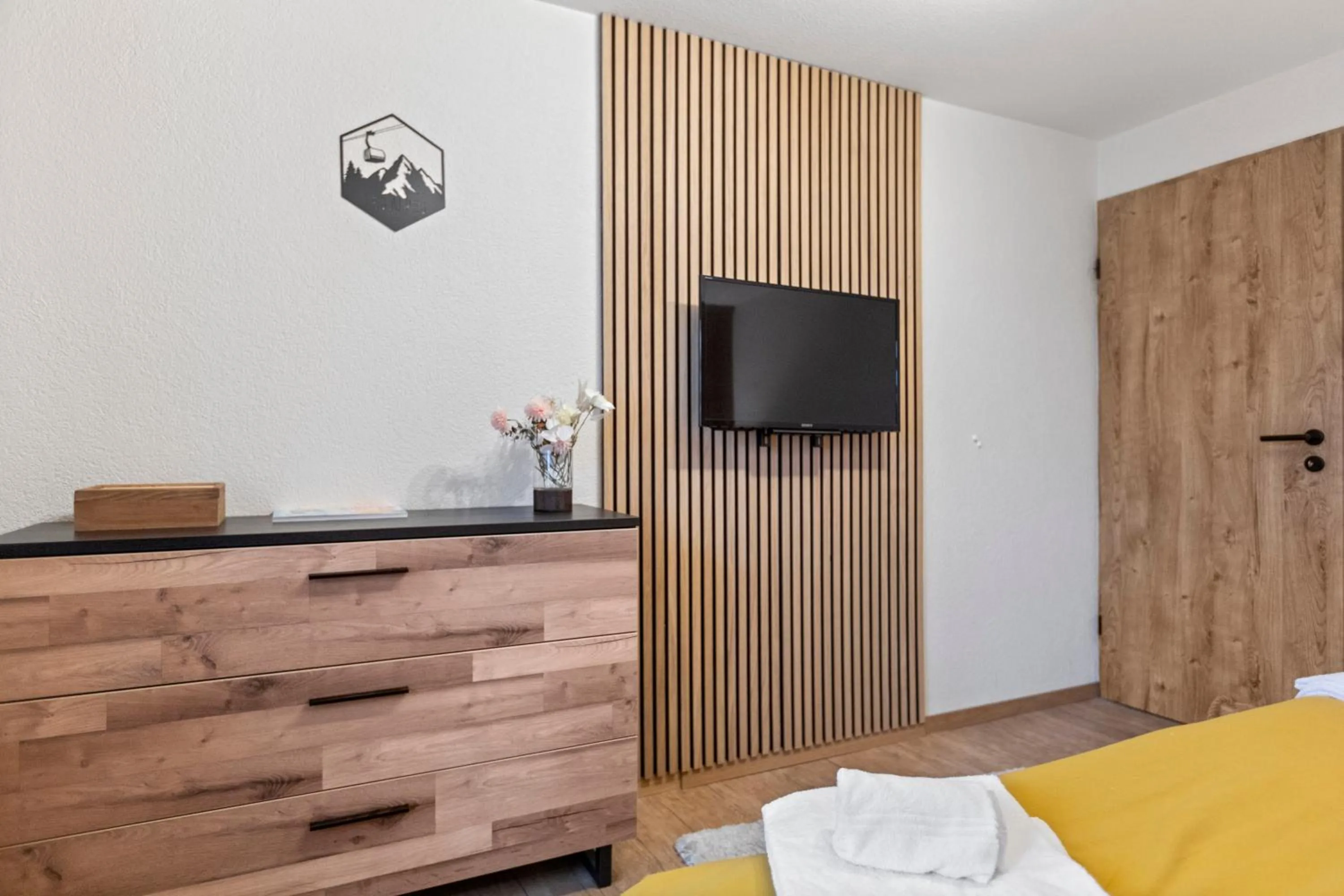 Bed in Centre de Saas-Fee - 2 chambres - balcon & patio