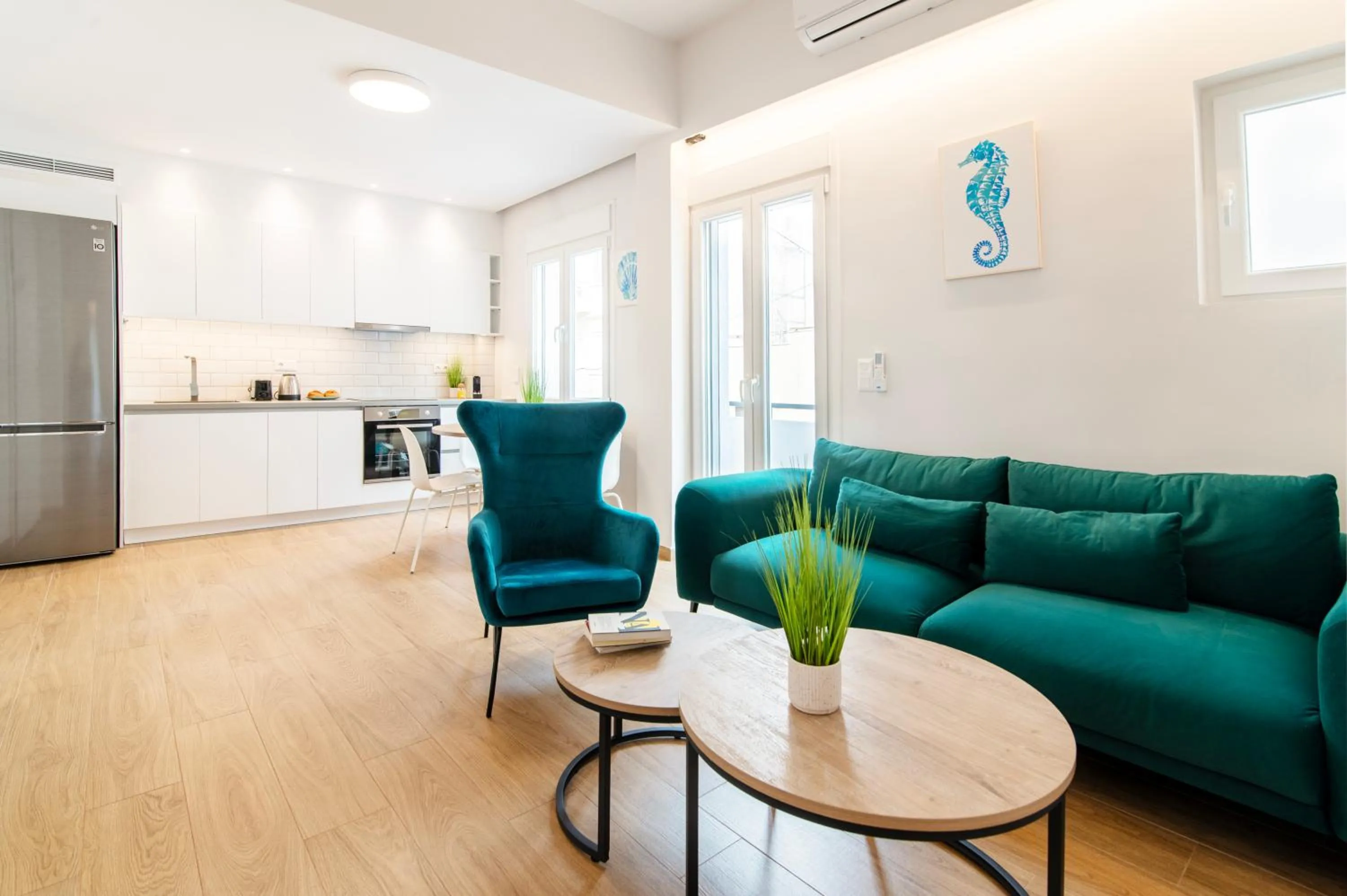 Kitchen or kitchenette in Lighthouse Kipseli