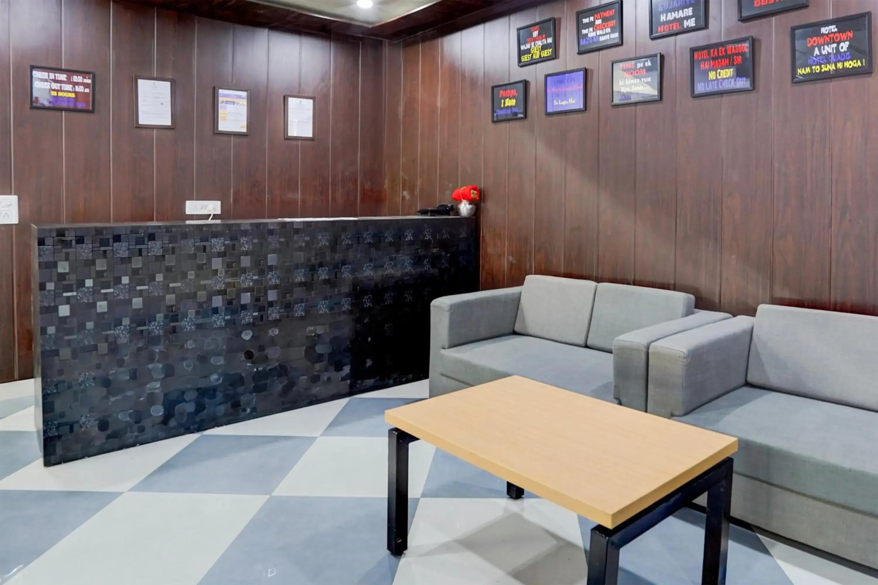 Lobby or reception in Hotel Downtown by Quadis - Sector 15 Noida Lobby or reception in Hotel Downtown by Quadis - Sector 15 Noida