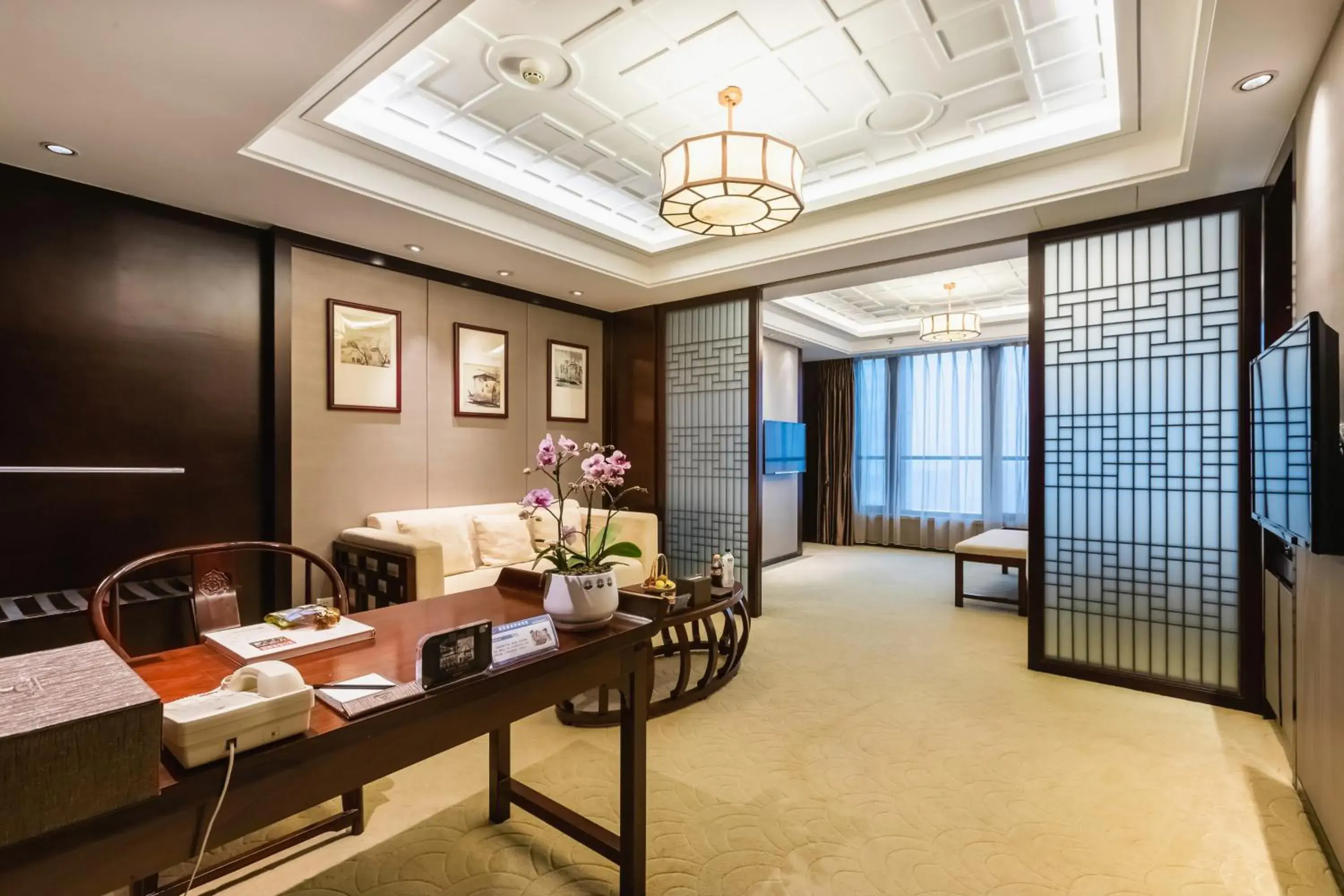 Living room in Xinhua Media Hotel Living room in Xinhua Media Hotel