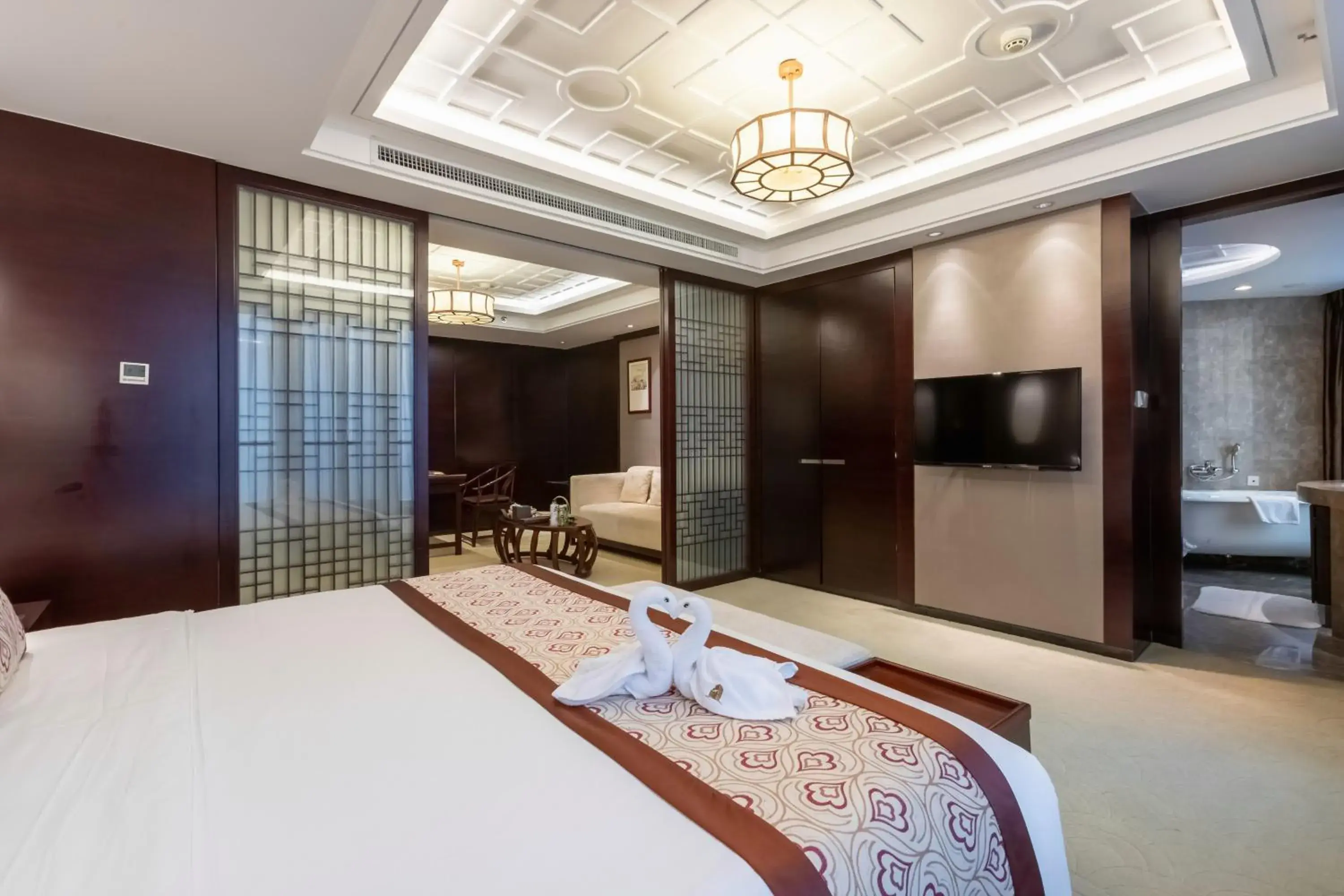 Bedroom, Bed in Xinhua Media Hotel Bedroom, Bed in Xinhua Media Hotel