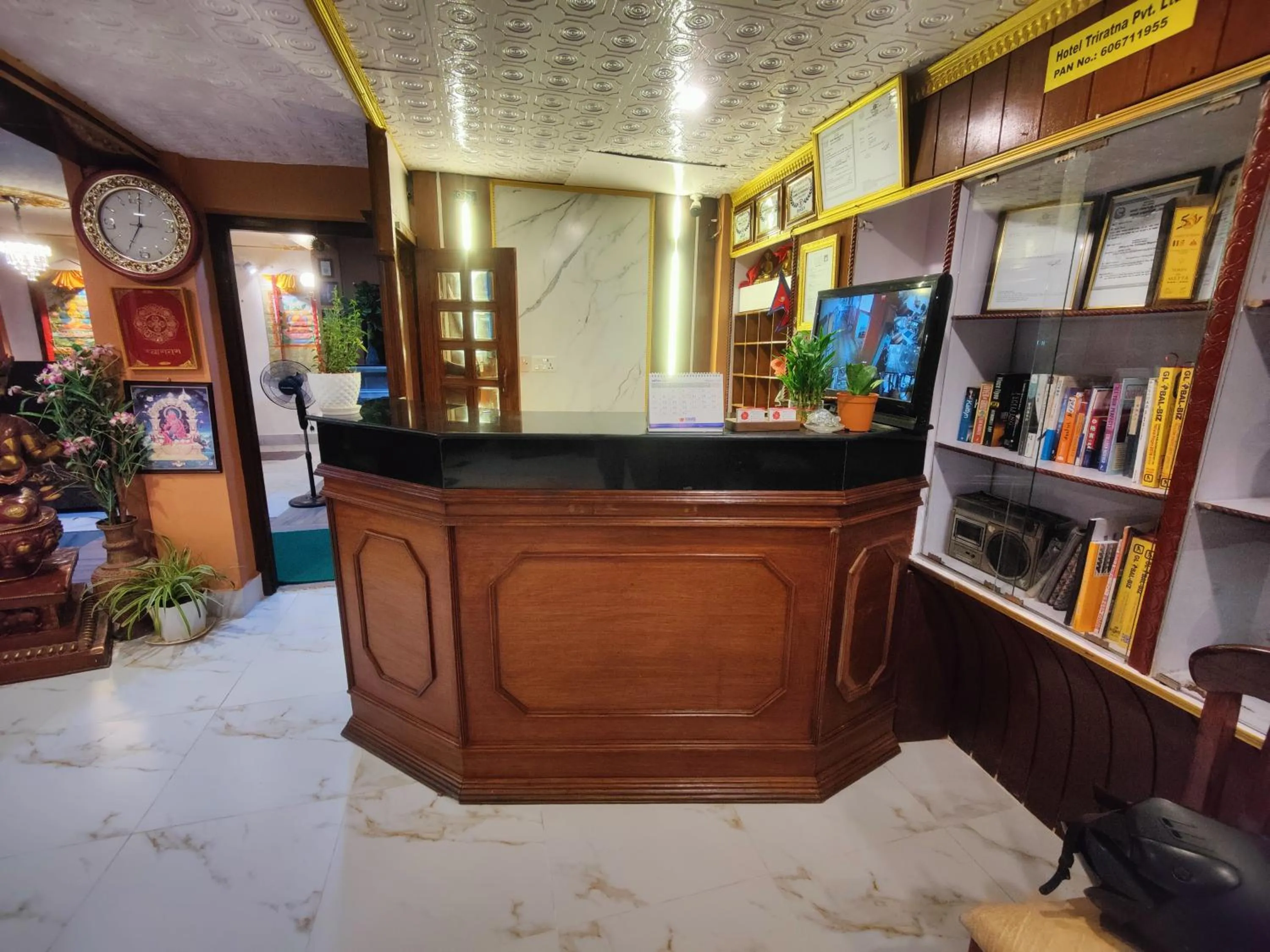 Lobby or reception in Hotel Triratna