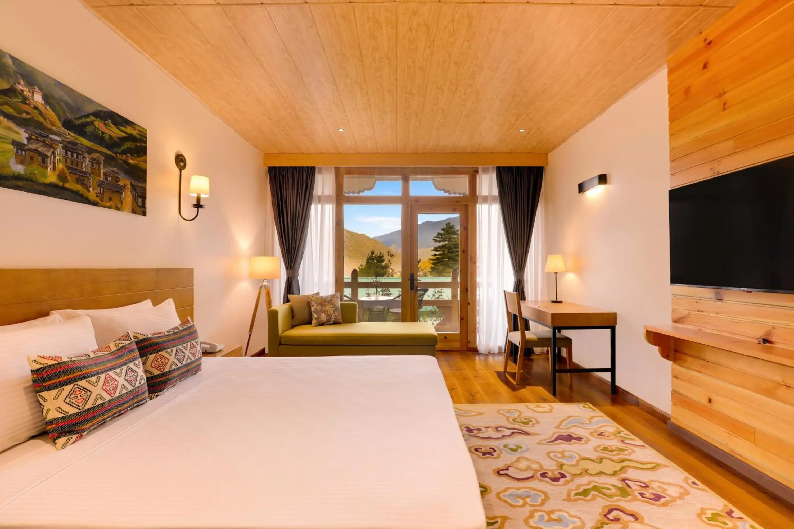 Deluxe King Room - single occupancy in Lemon Tree Resort, Thimphu, Bhutan Deluxe King Room - single occupancy in Lemon Tree Resort, Thimphu, Bhutan