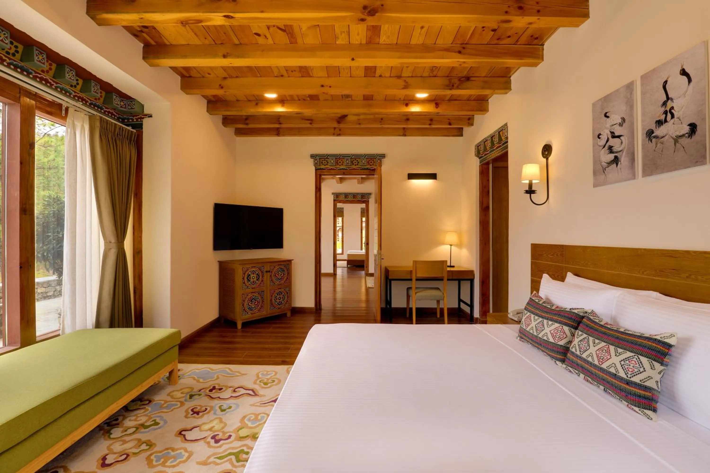 Bedroom, Bed in Lemon Tree Resort, Thimphu, Bhutan