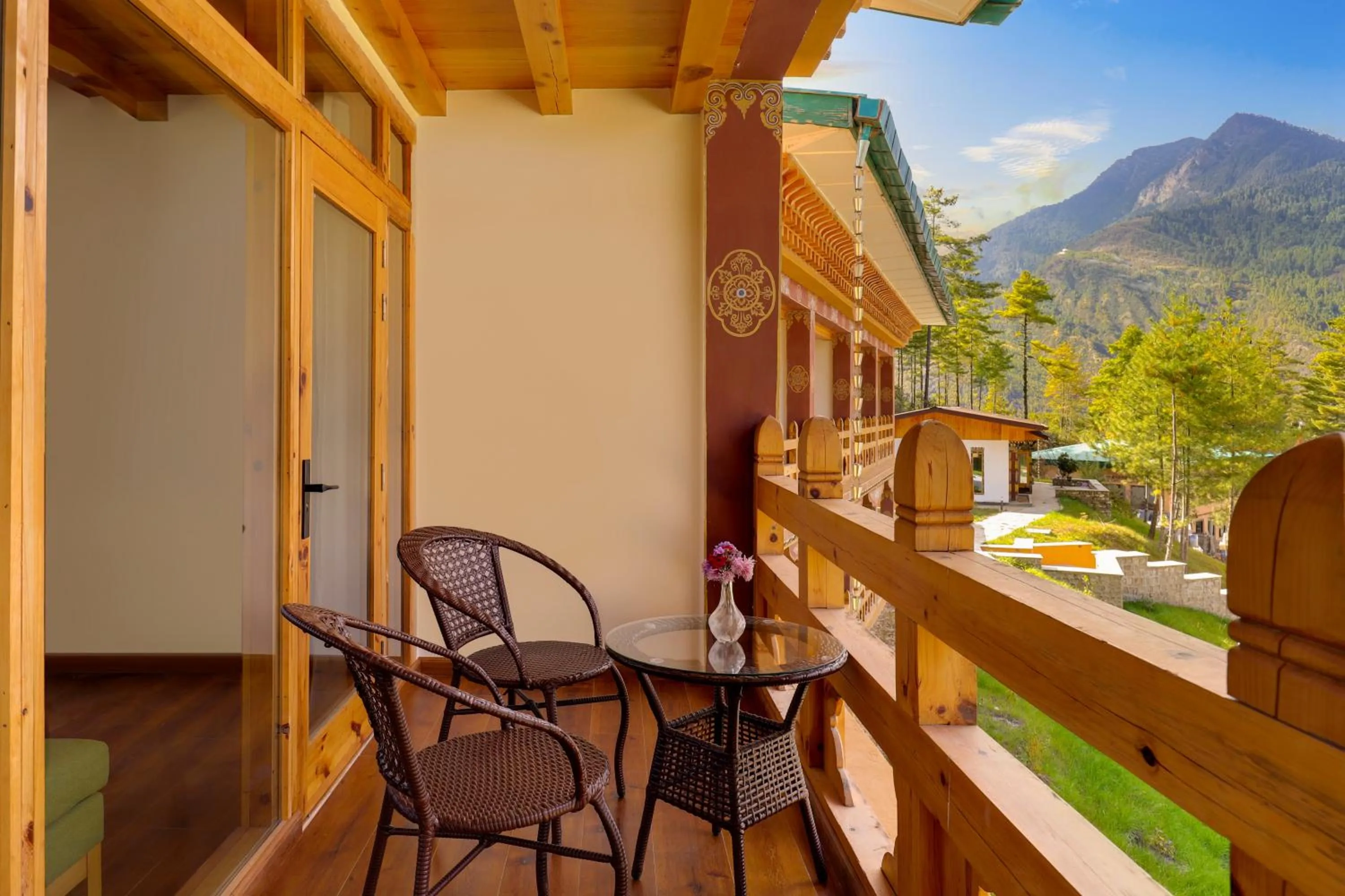 Balcony/Terrace in Lemon Tree Resort, Thimphu, Bhutan