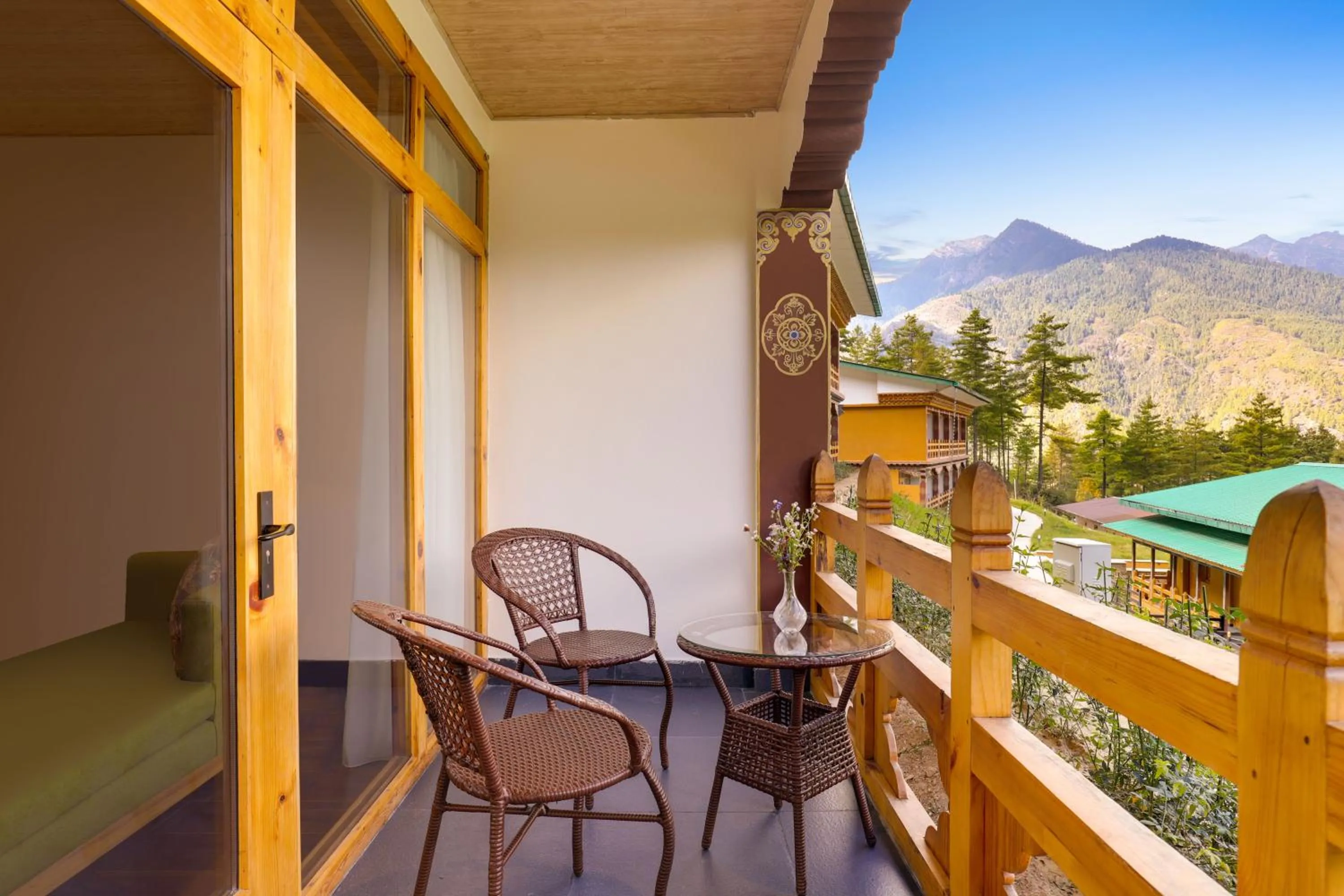 Balcony/Terrace in Lemon Tree Resort, Thimphu, Bhutan