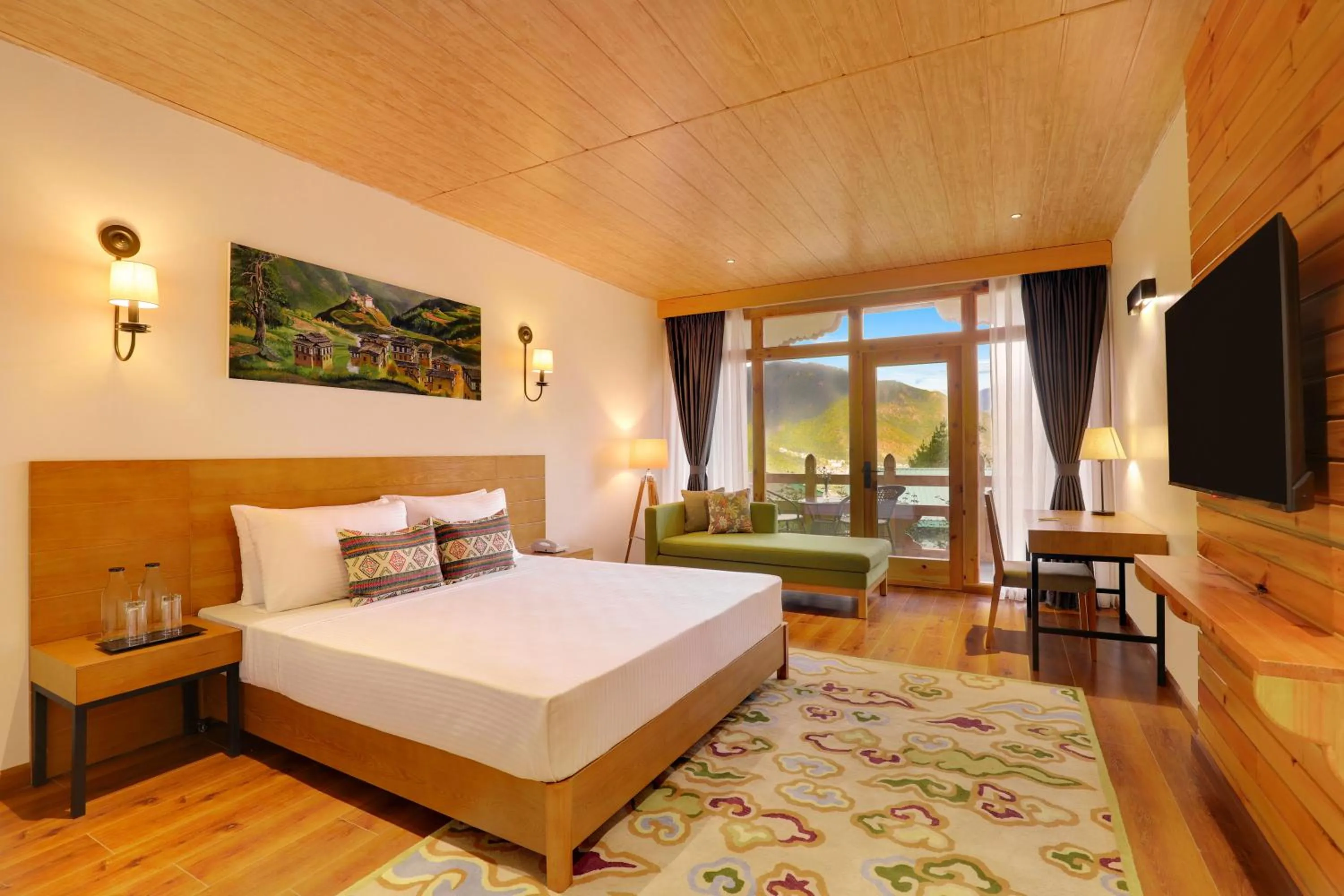 Bathroom, Bed in Lemon Tree Resort, Thimphu, Bhutan