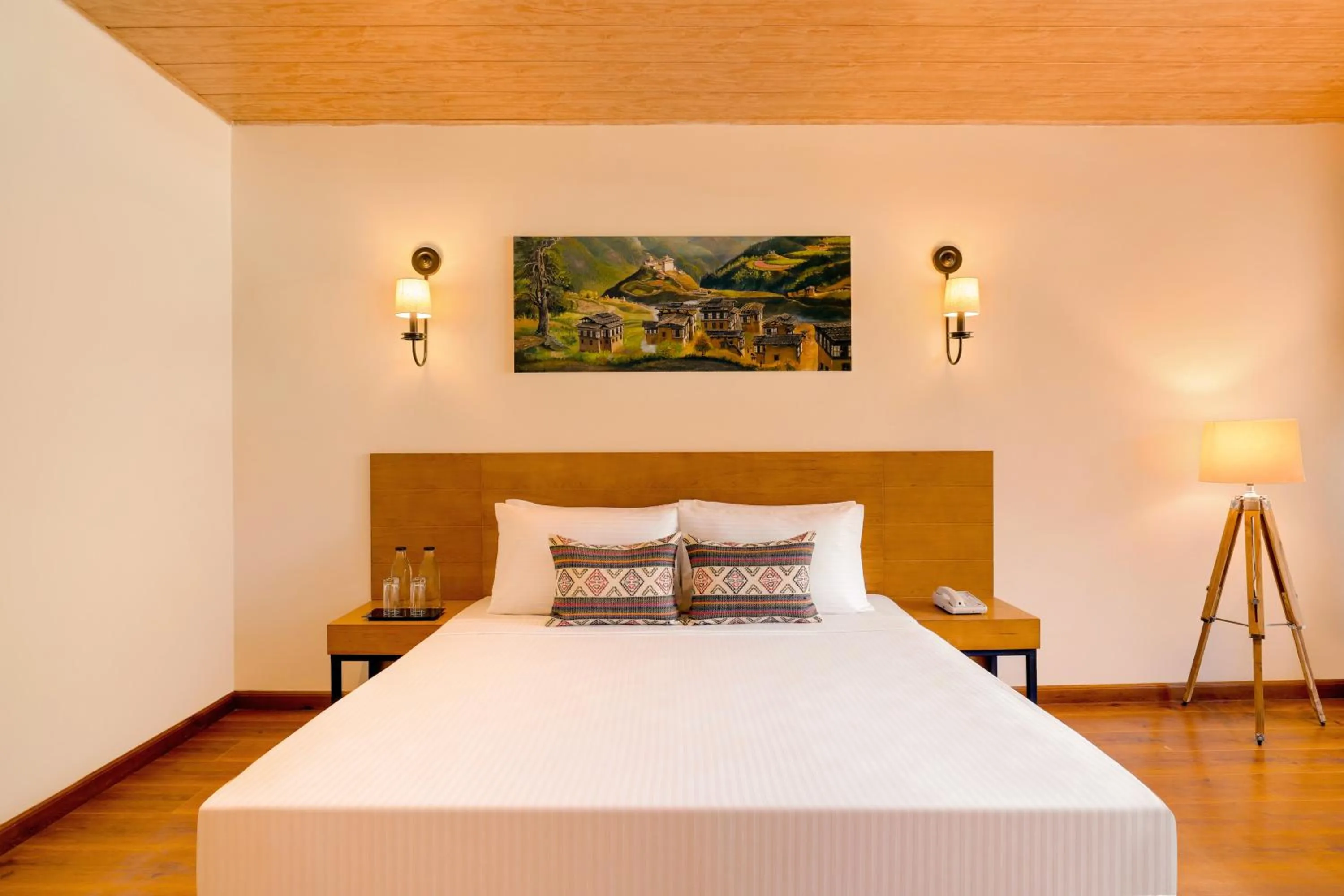 Bedroom, Bed in Lemon Tree Resort, Thimphu, Bhutan