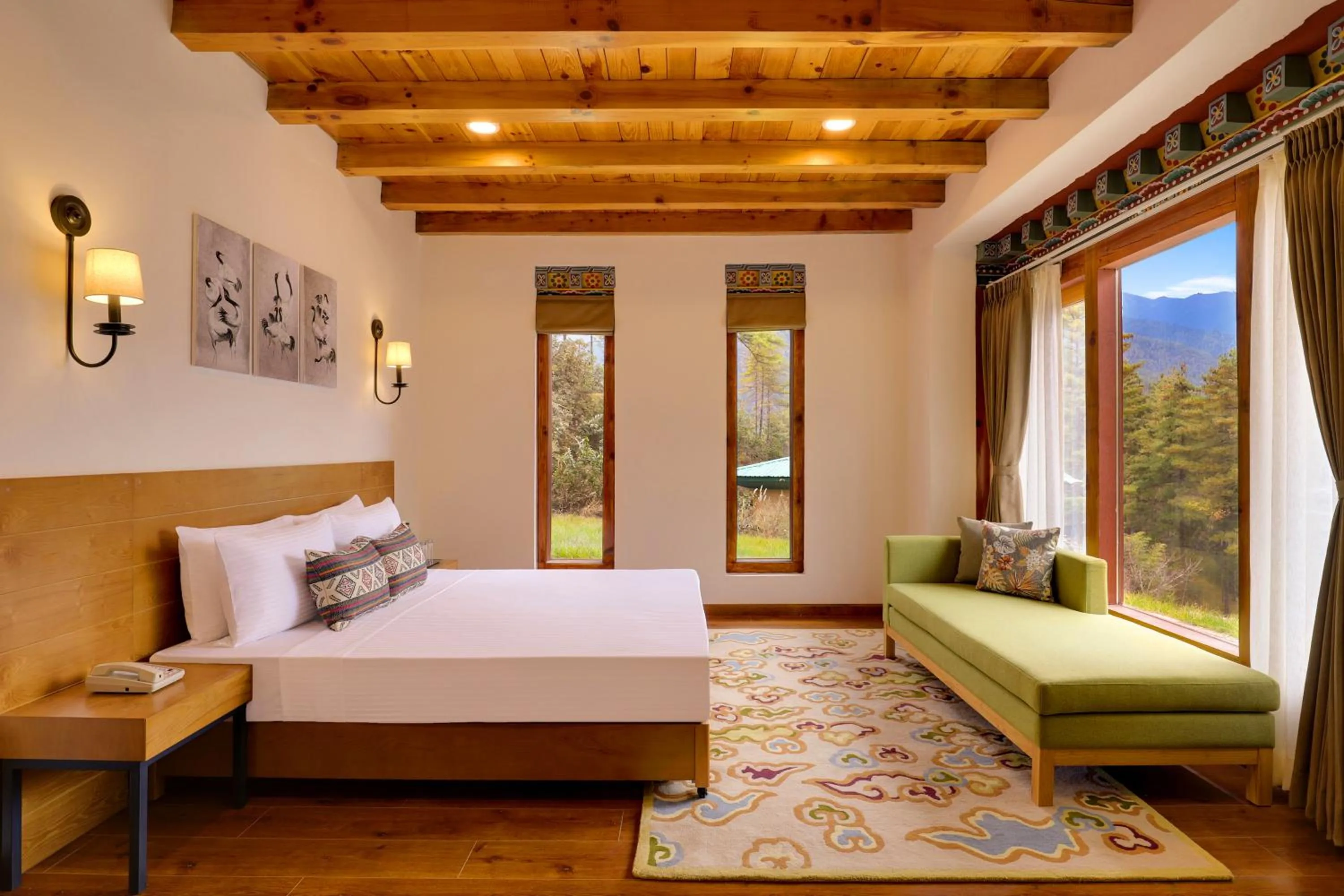 Bedroom, Bed in Lemon Tree Resort, Thimphu, Bhutan