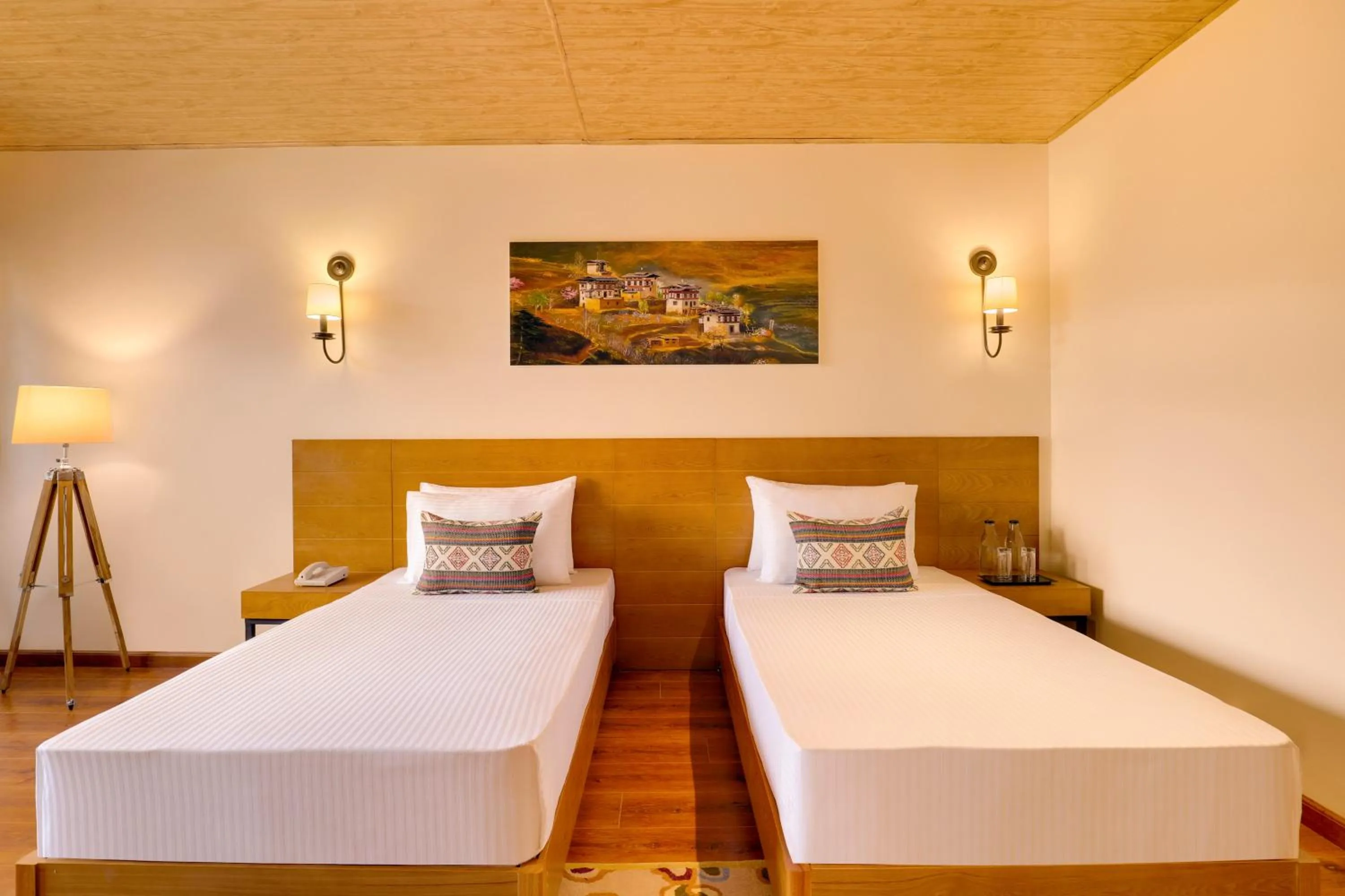 Bedroom, Bed in Lemon Tree Resort, Thimphu, Bhutan