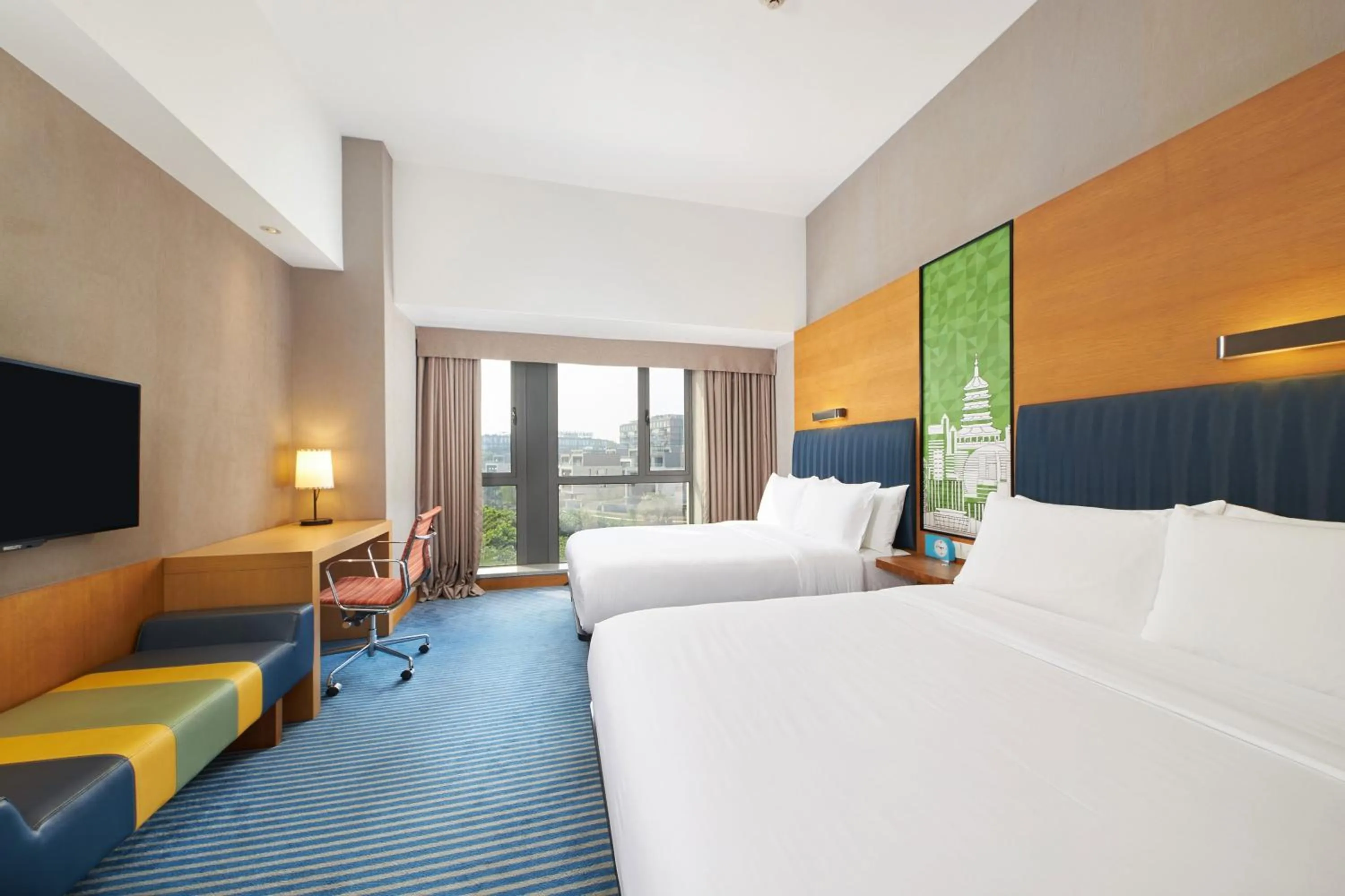 Photo of the whole room, Bed in Aloft Dongguan Songshan Lake