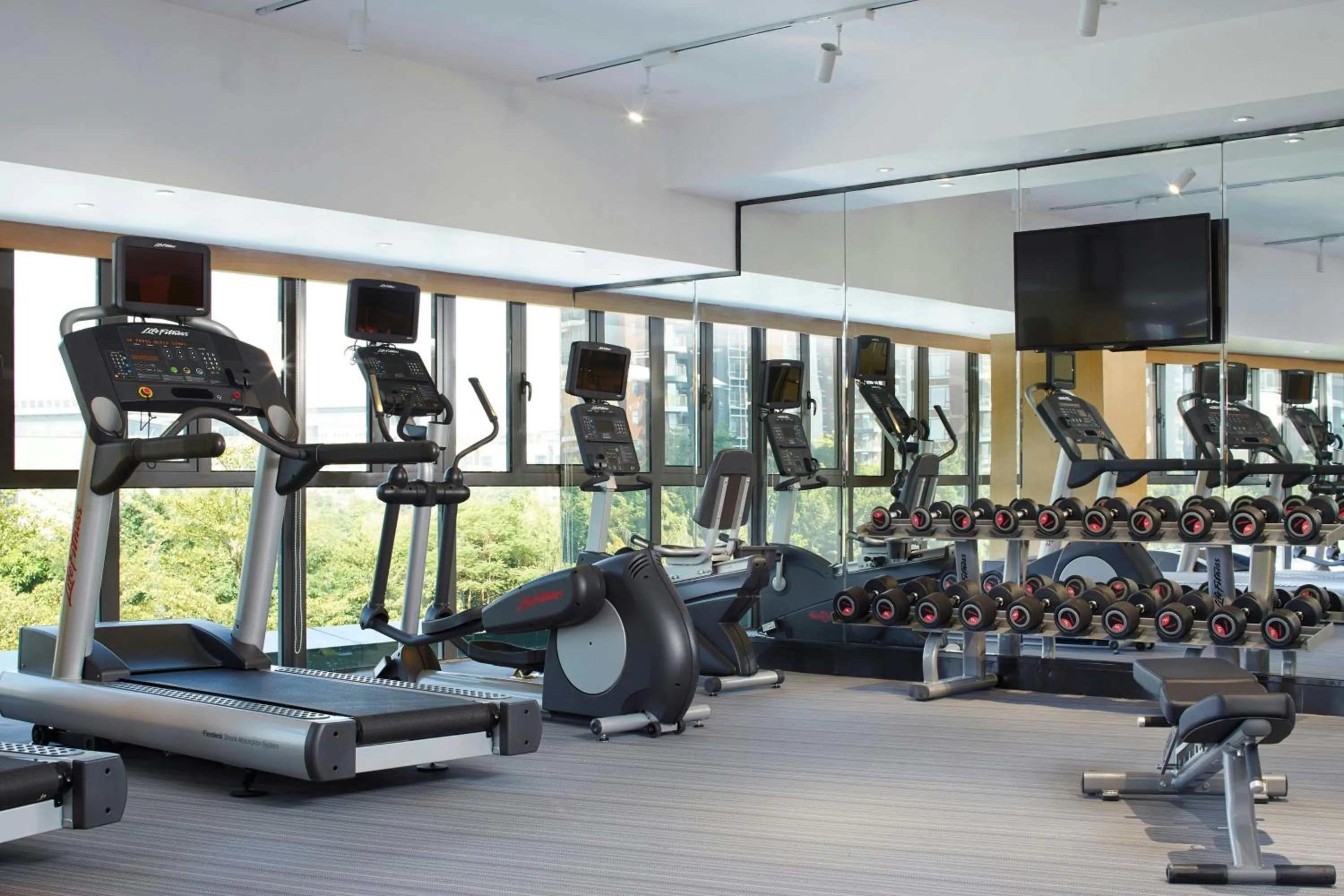 Fitness centre/facilities in Aloft Dongguan Songshan Lake