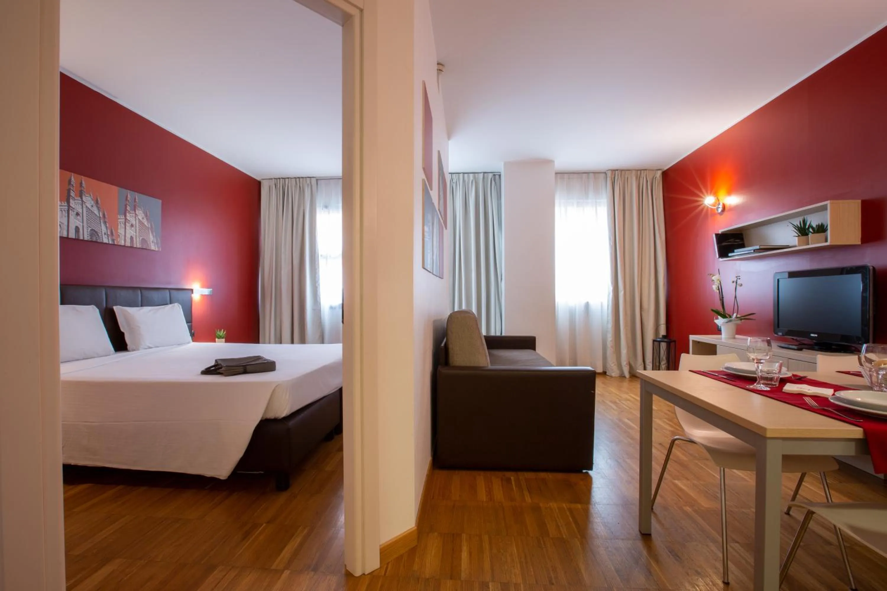 Bed in Euro Hotel Residence