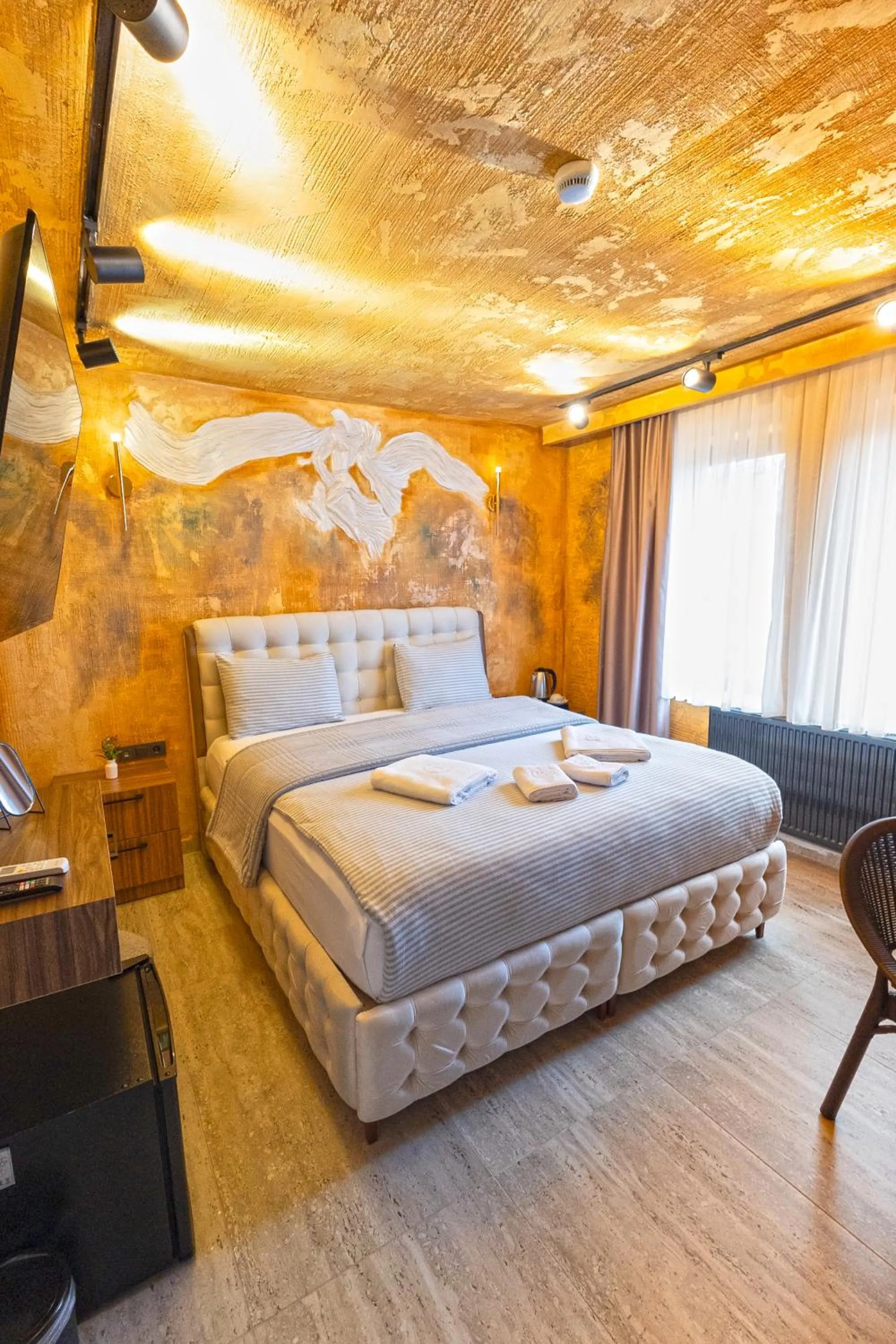 Decorative detail, Bed in Cappadocia Divin House