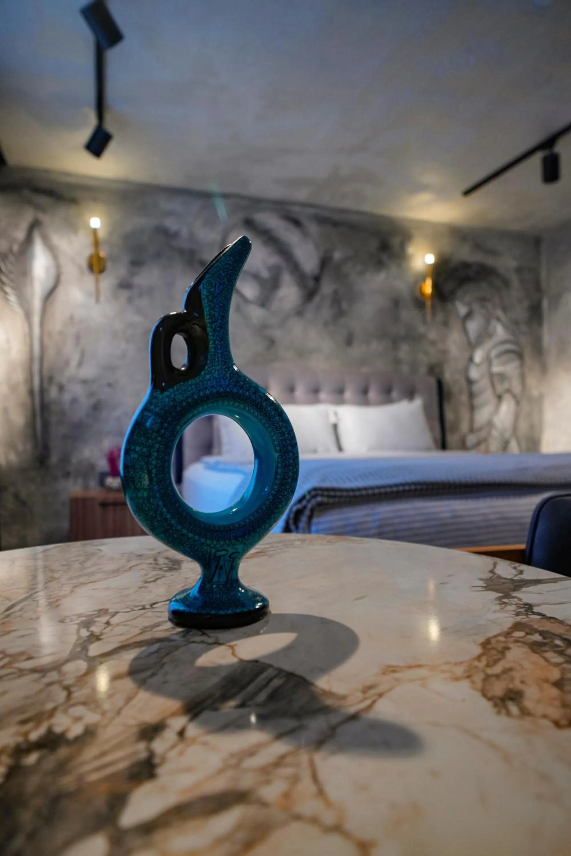 Decorative detail, Bed in Cappadocia Divin House