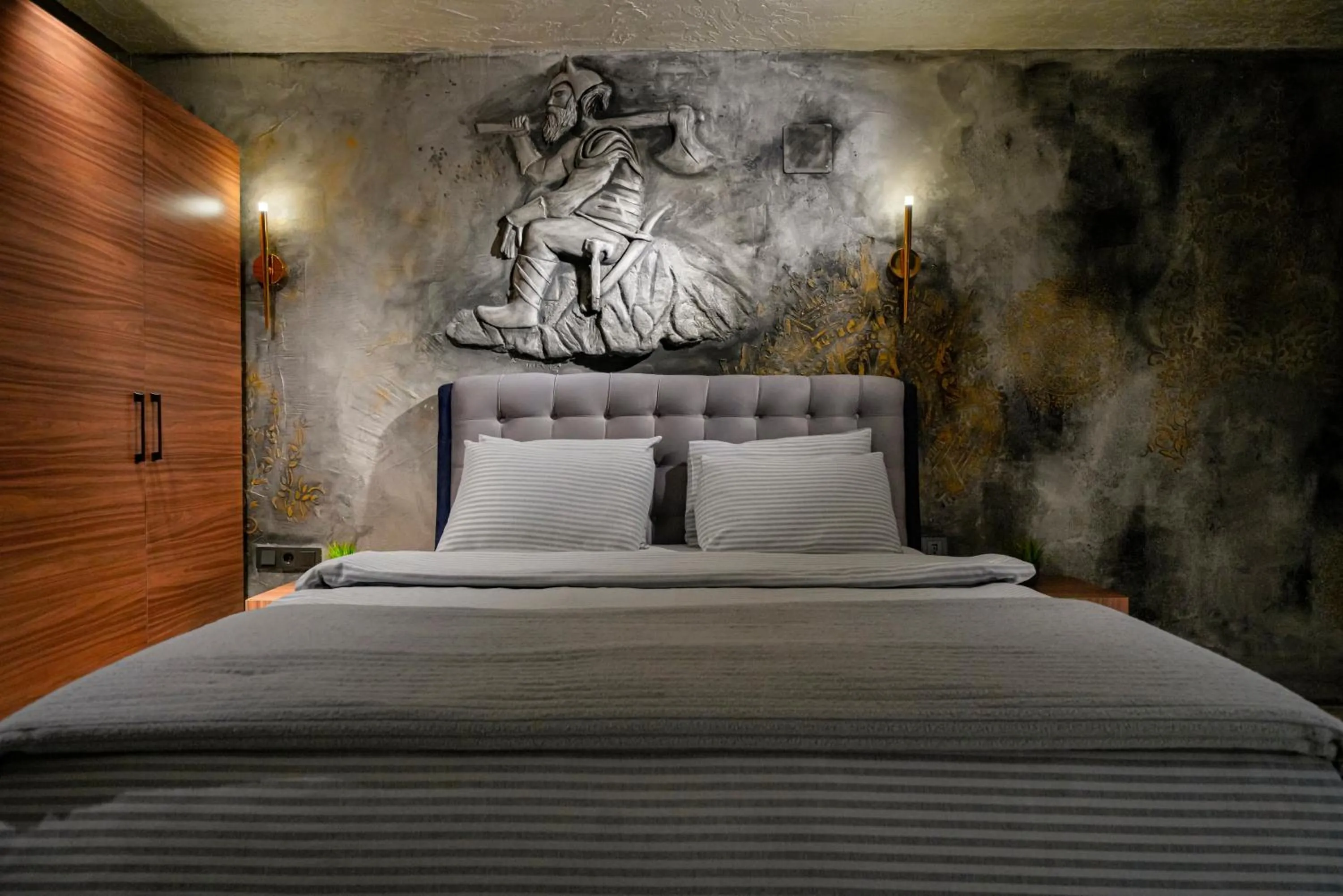 Decorative detail, Bed in Cappadocia Divin House