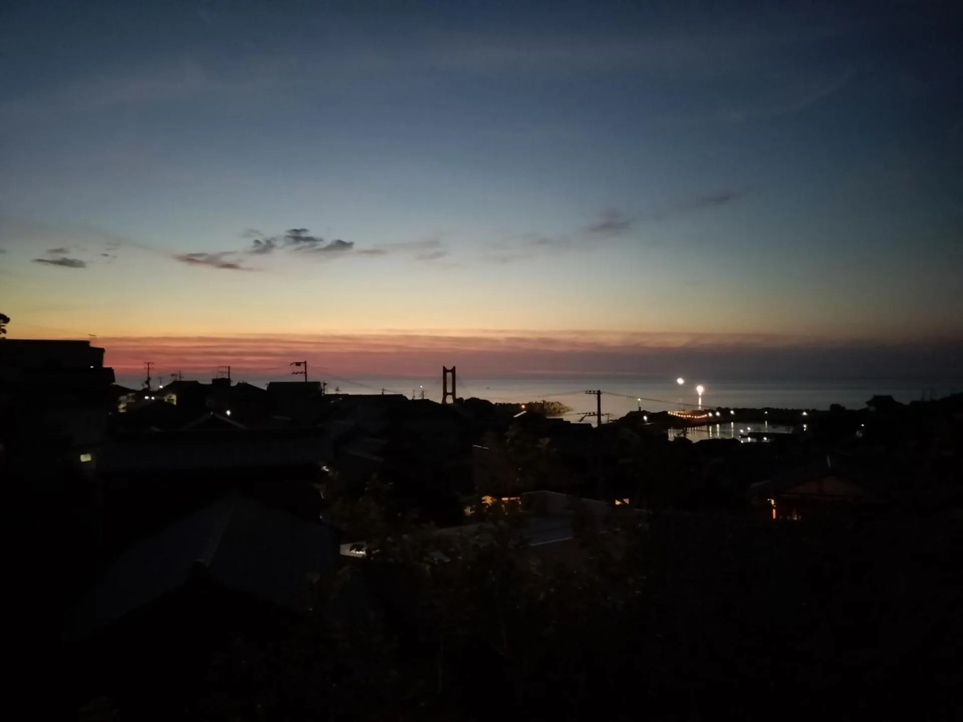 Sunset in Shorenkan Yoshinoya