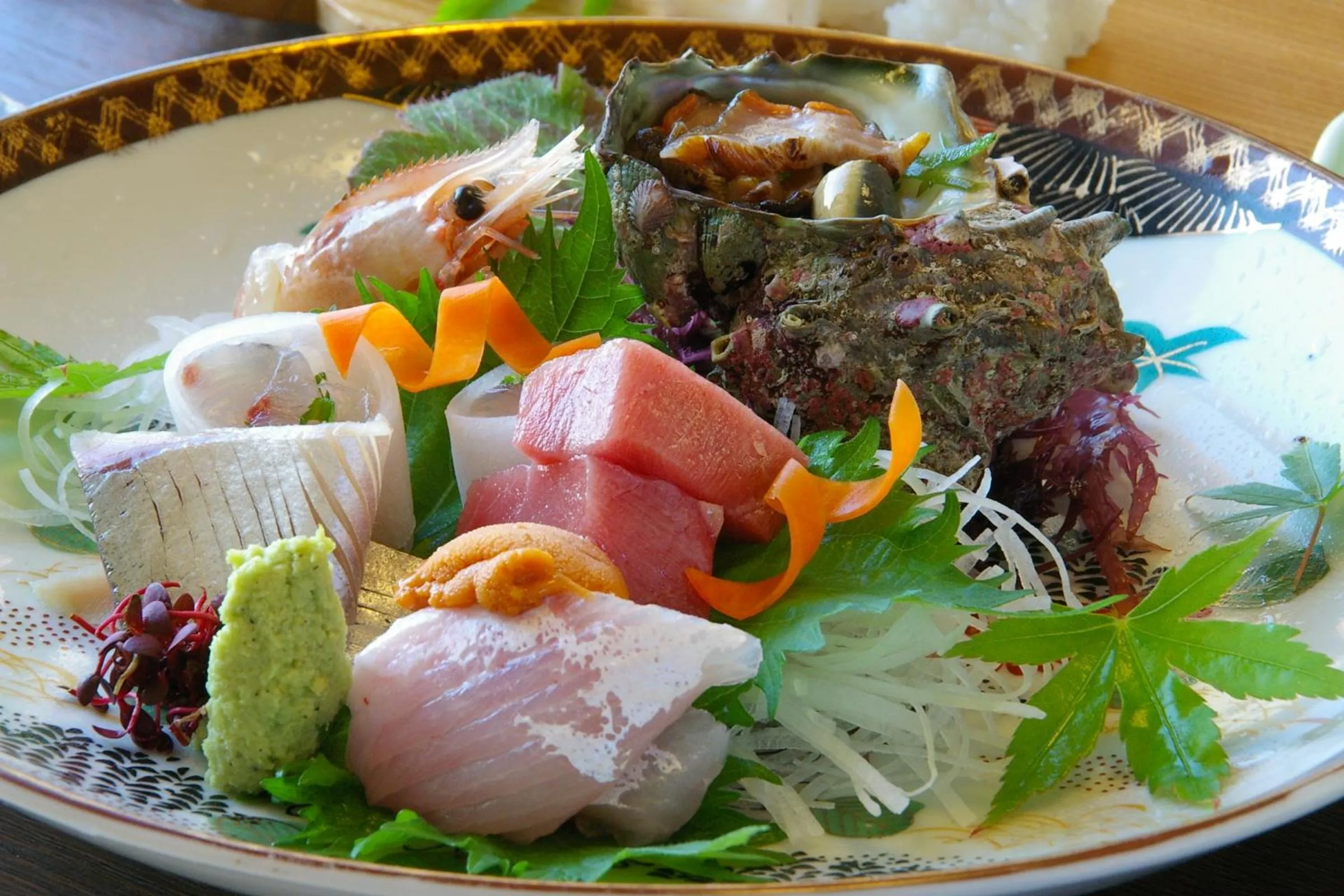 Food close-up in Shorenkan Yoshinoya