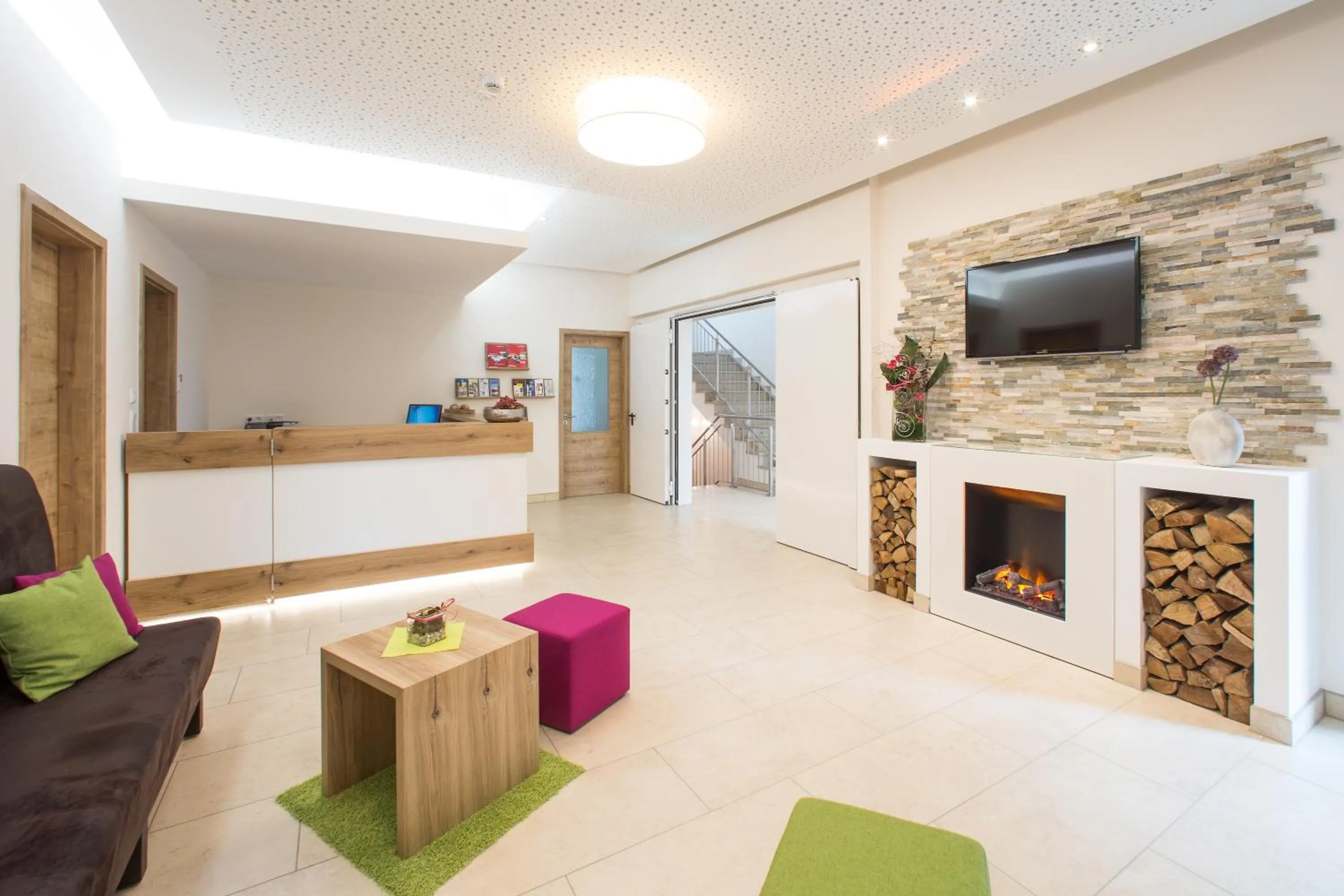 Lobby or reception in Hotel Bauer garni