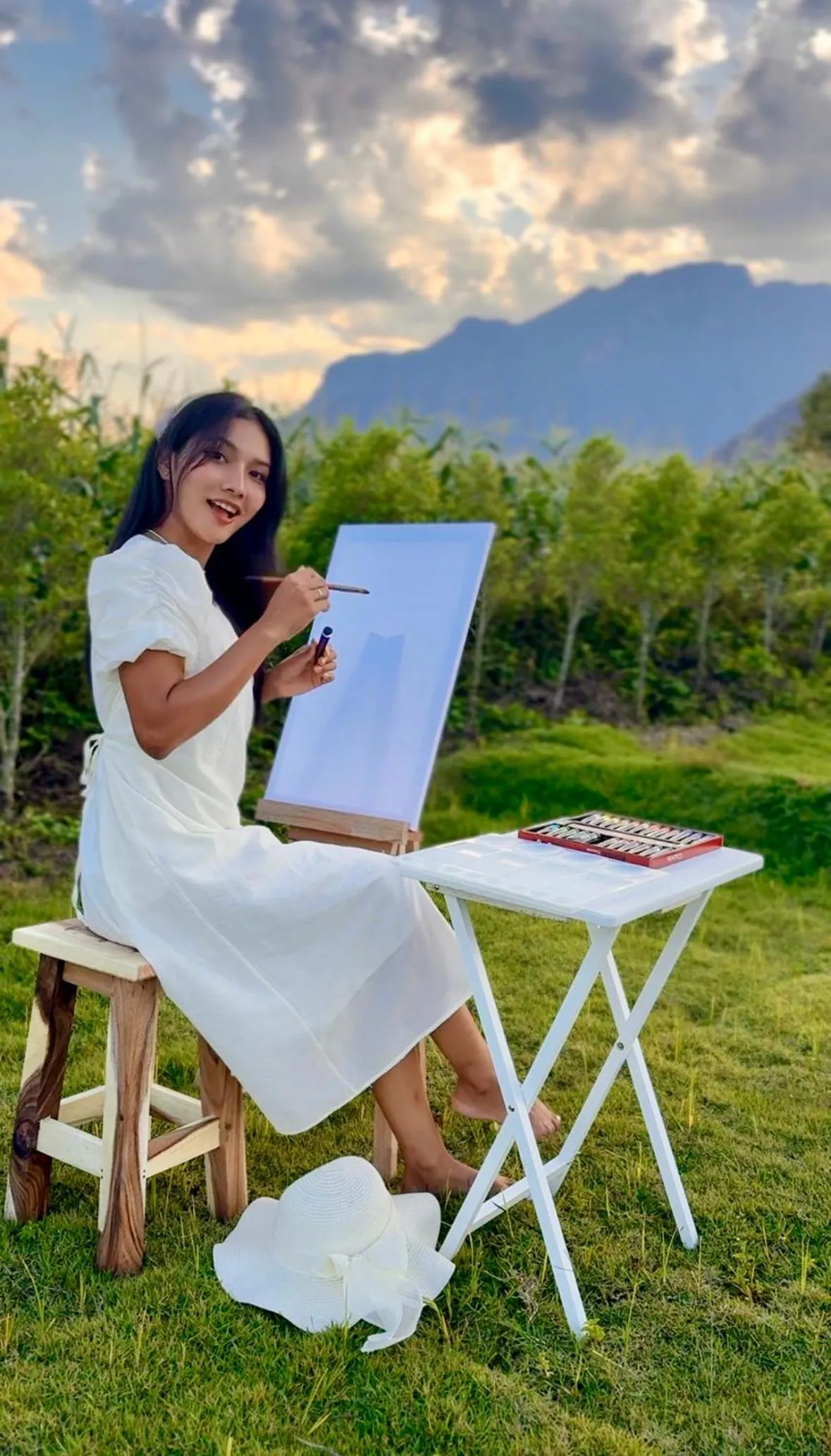 Inner courtyard view in Paradise Resort & Cafe