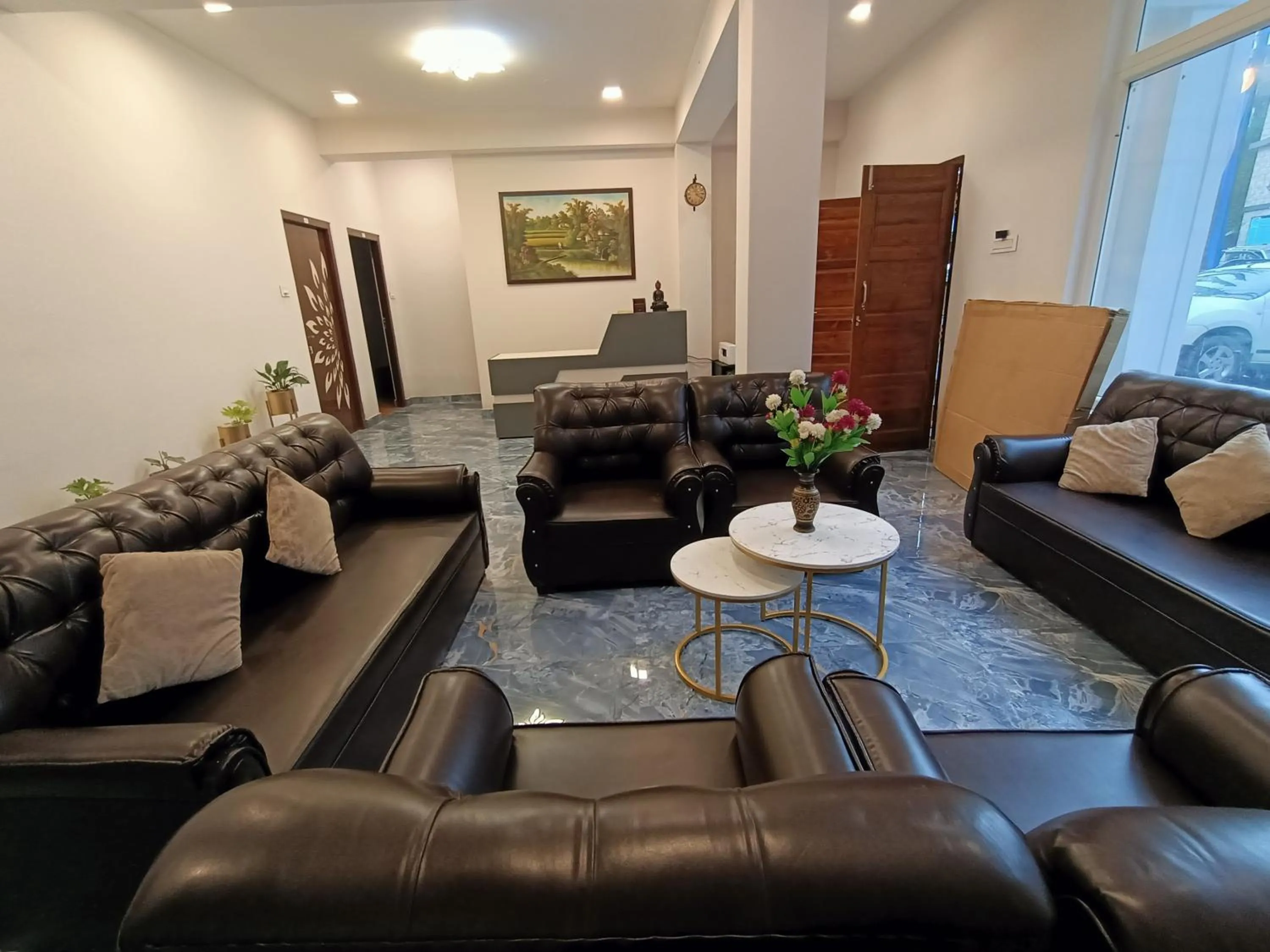 Living room in Hotel Karma Kastle