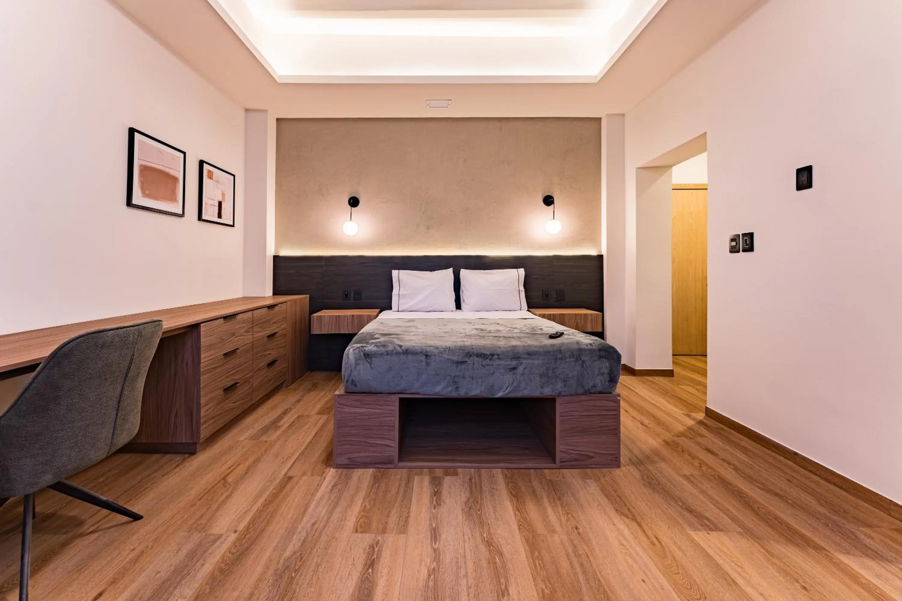 Bedroom, Bed in Suites Monterrey by Escajal Rooms