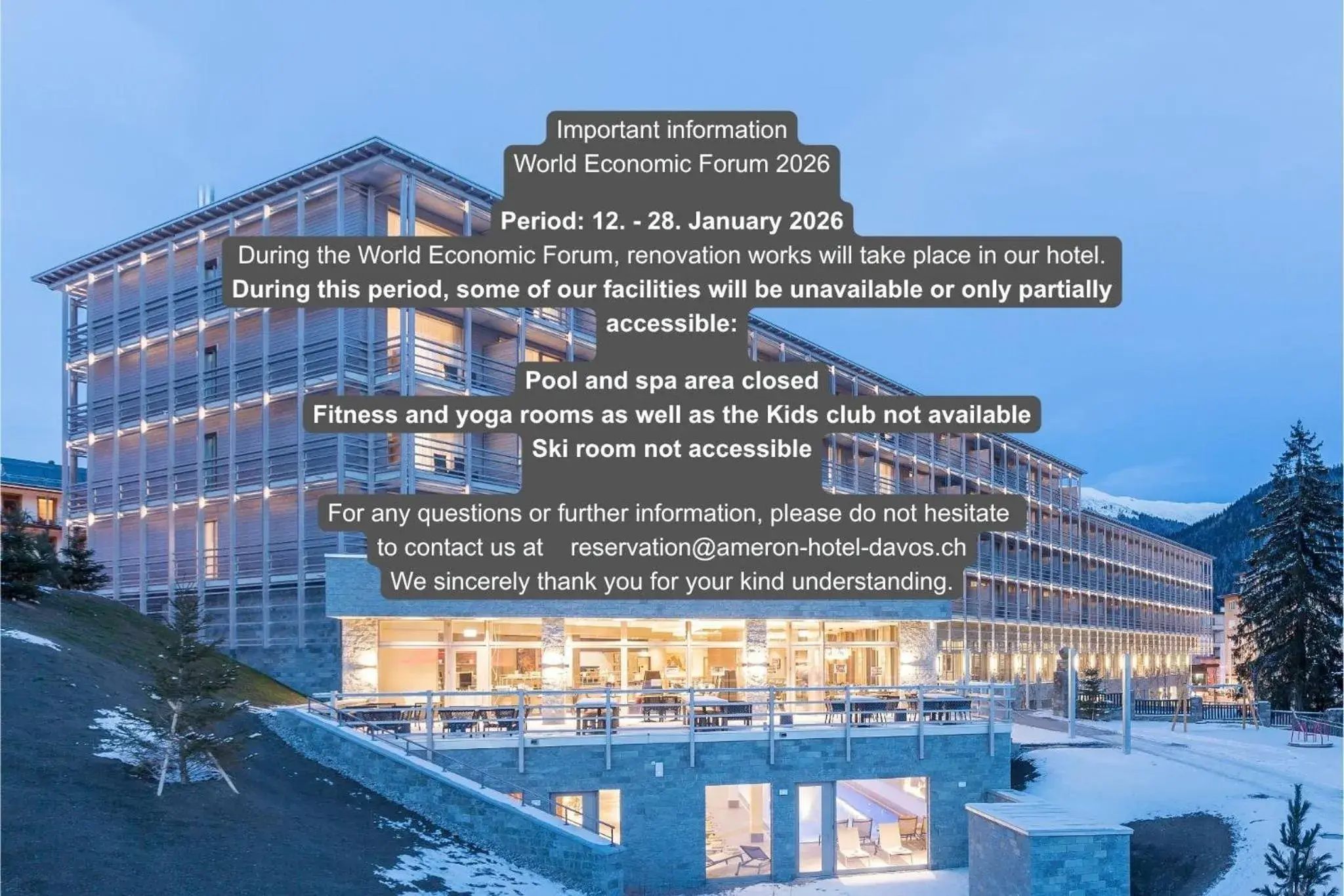 Property building in AMERON Davos Swiss Mountain Resort Property building in AMERON Davos Swiss Mountain Resort