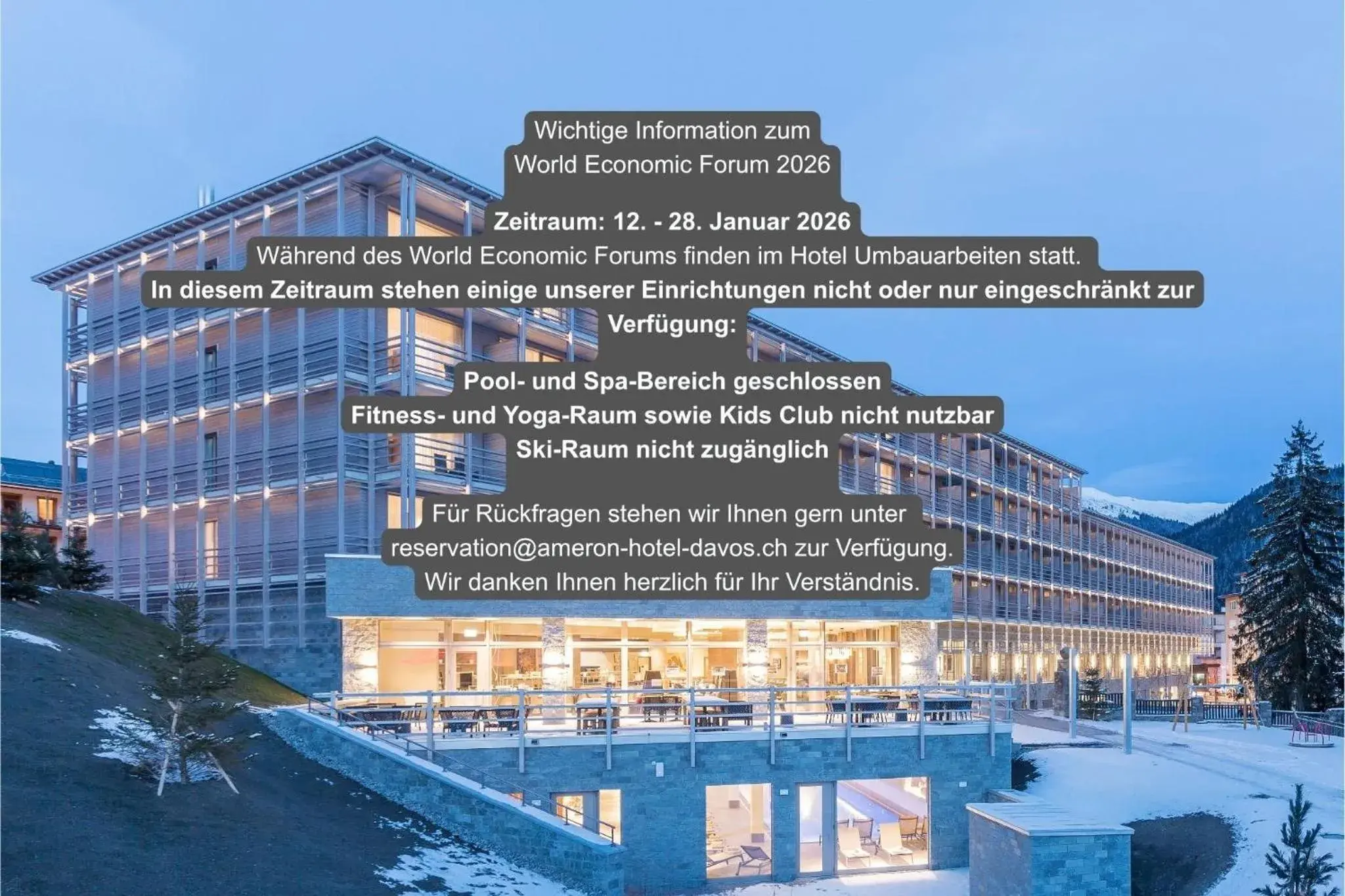 Property building in AMERON Davos Swiss Mountain Resort Property building in AMERON Davos Swiss Mountain Resort