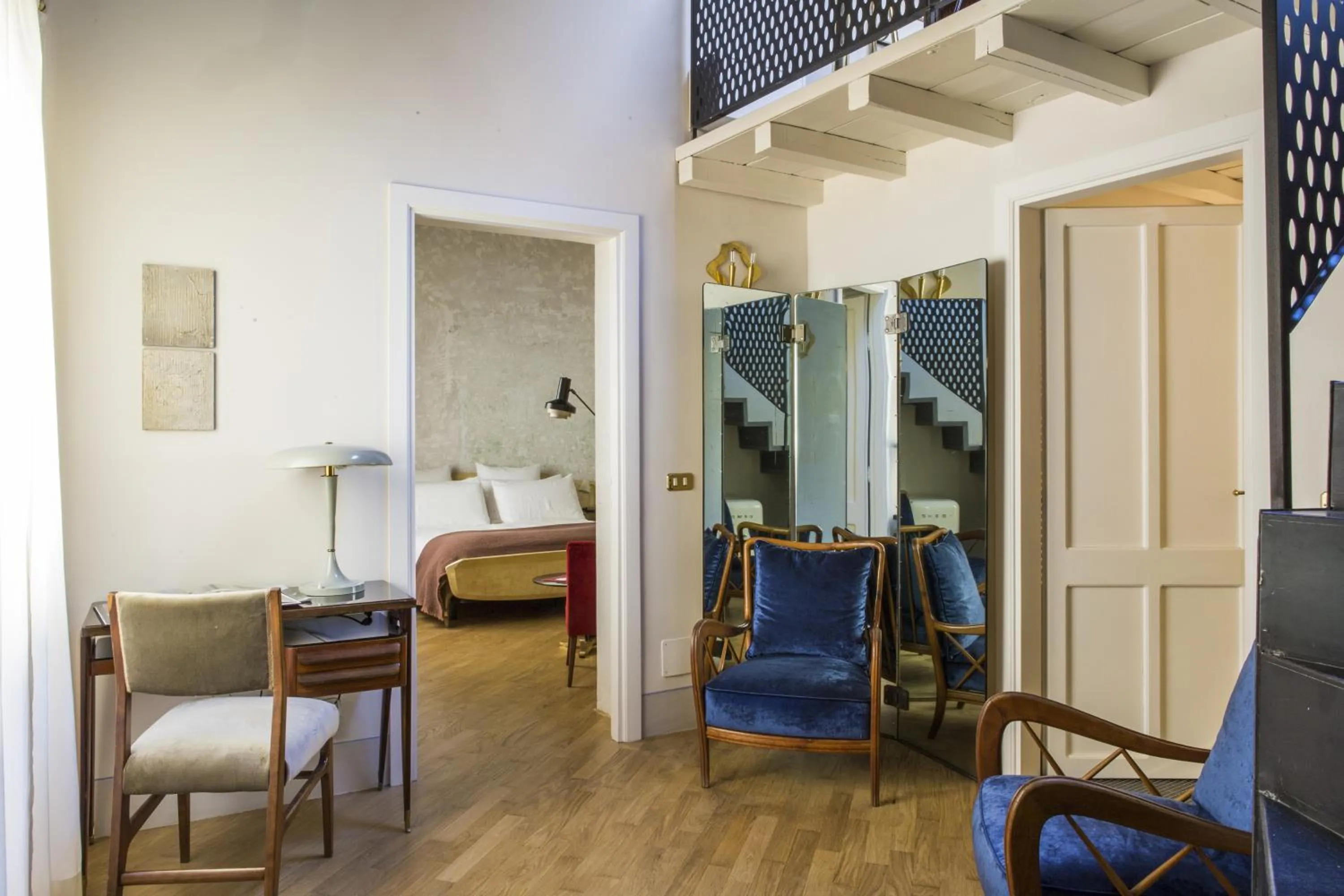 Seating area, Bed in G-Rough, Rome, a Member of Design Hotels