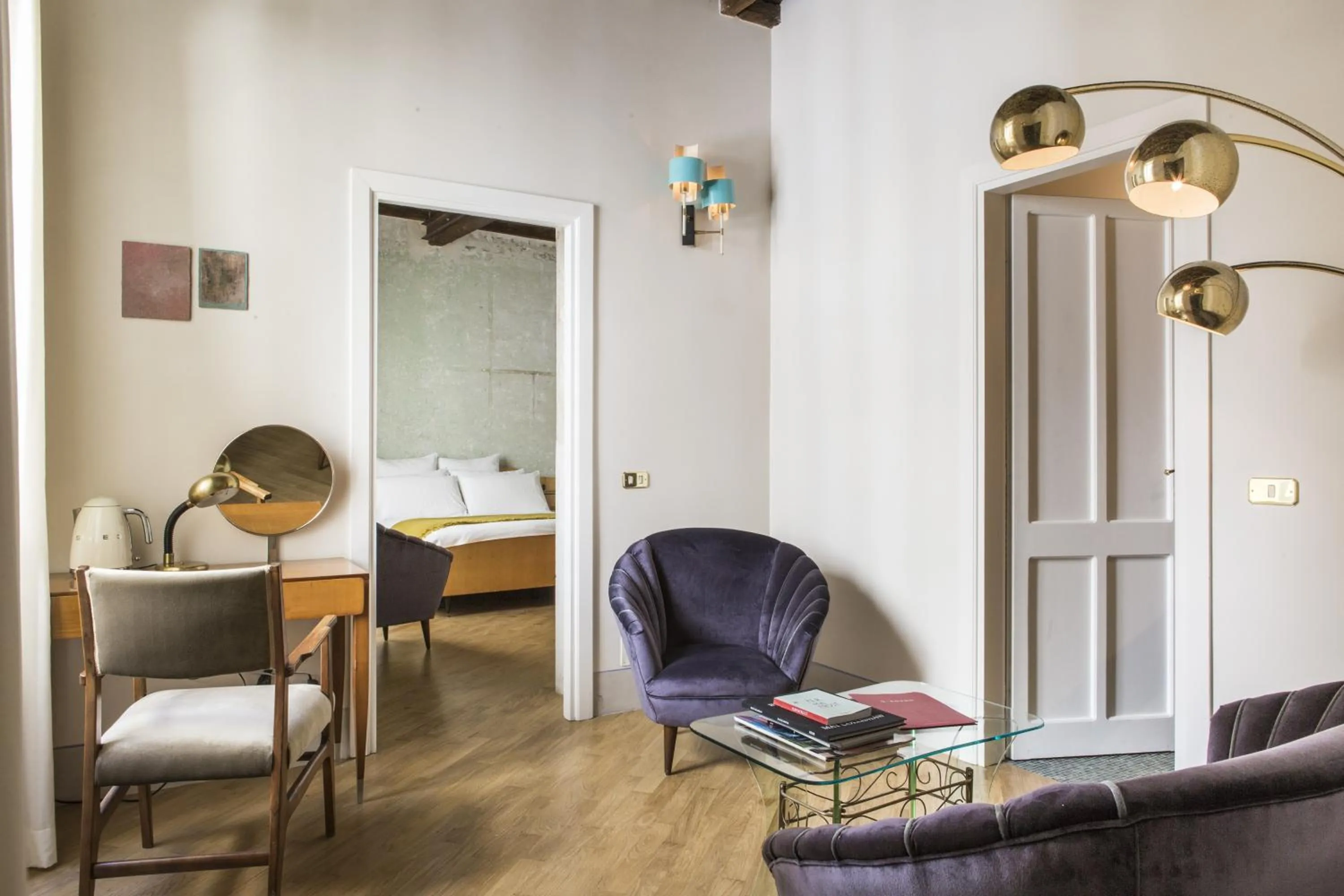 Living room in G-Rough, Rome, a Member of Design Hotels