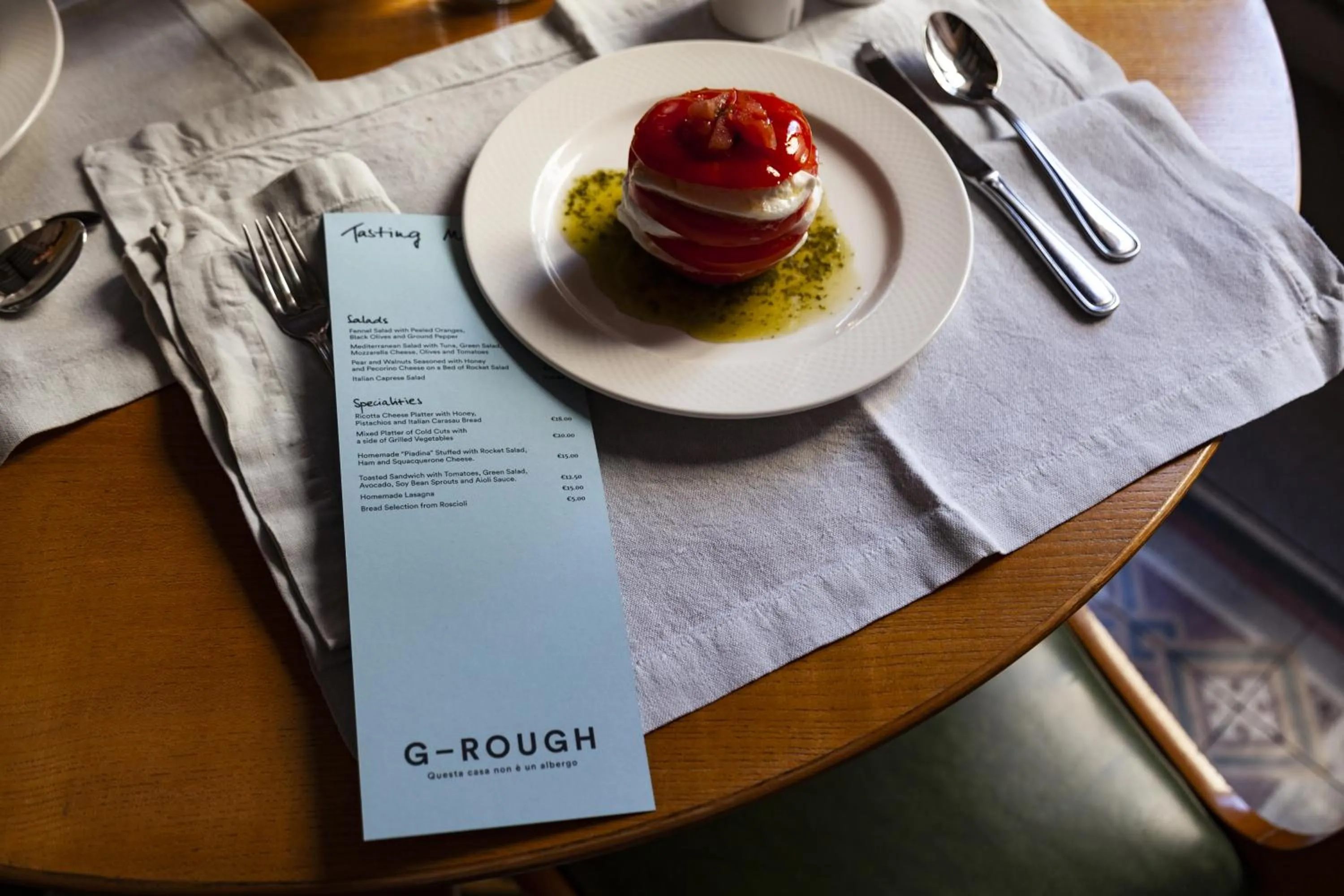 Food in G-Rough, Rome, a Member of Design Hotels