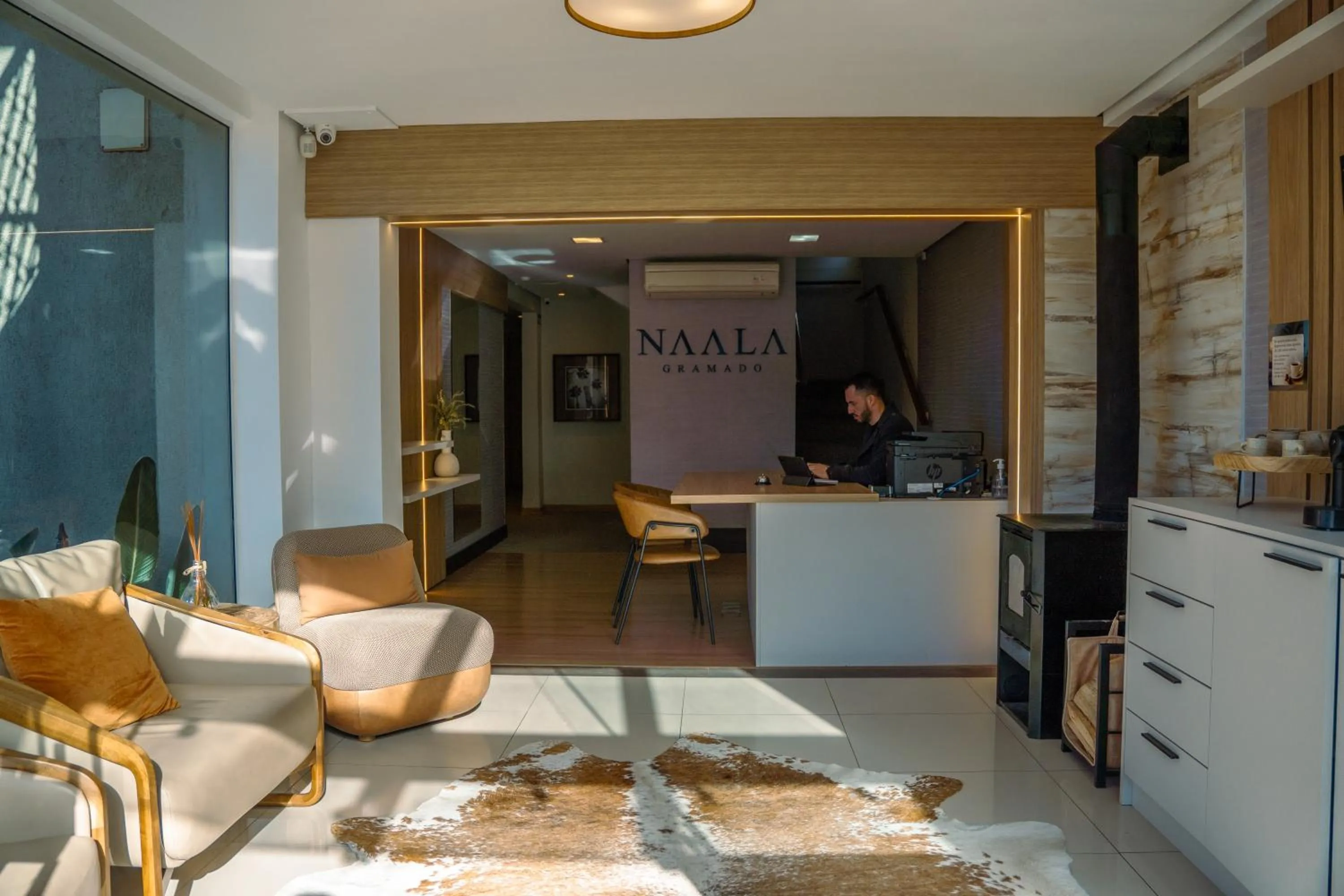 Lobby or reception in Pousada Naala Gramado