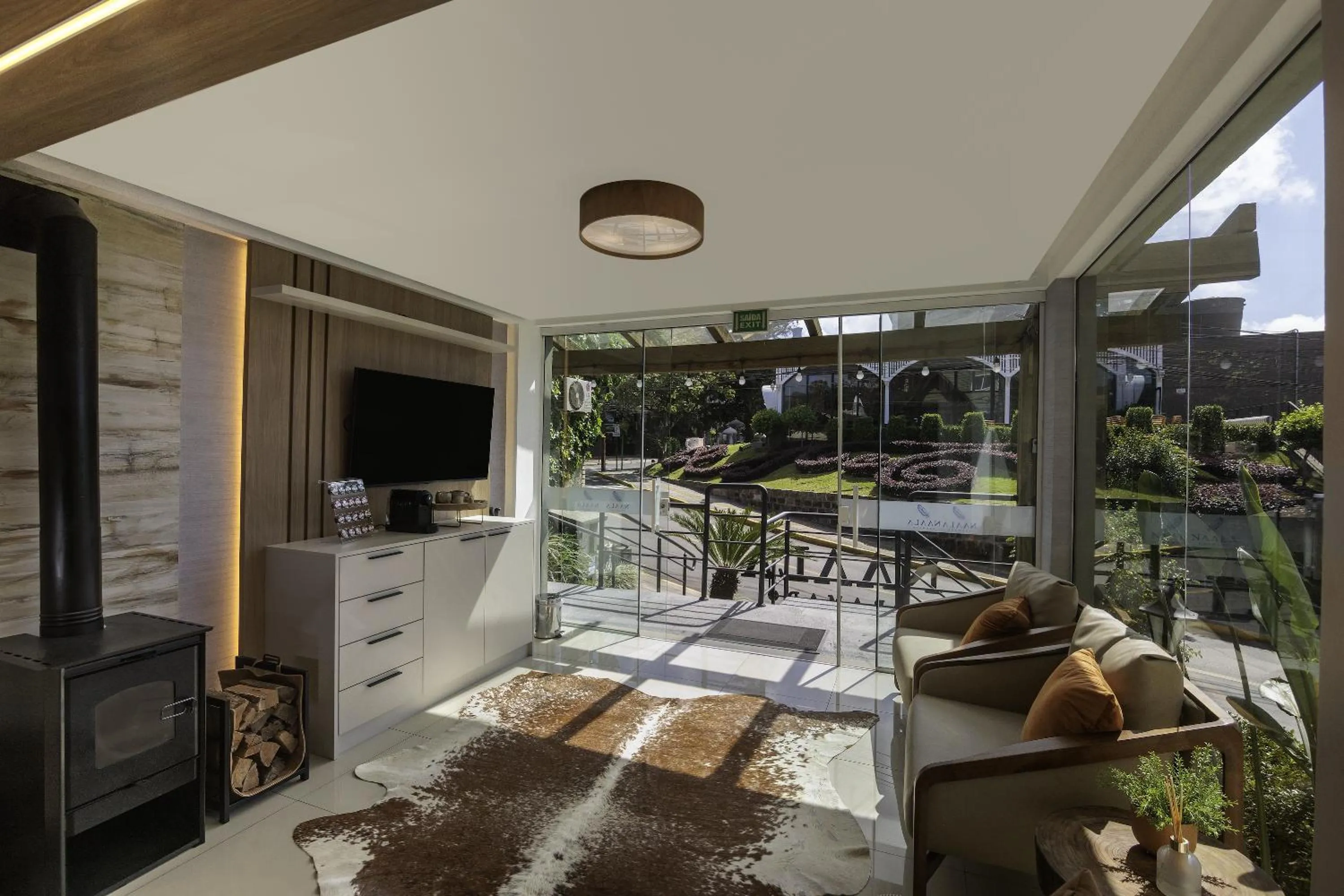 Living room in Pousada Naala Gramado