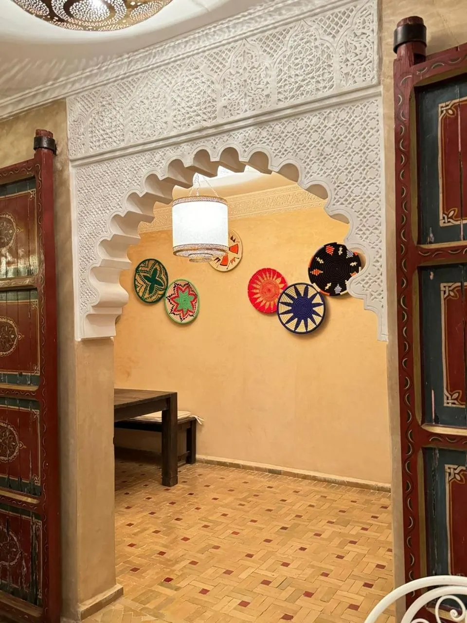 Decorative detail in Riad dar serenity