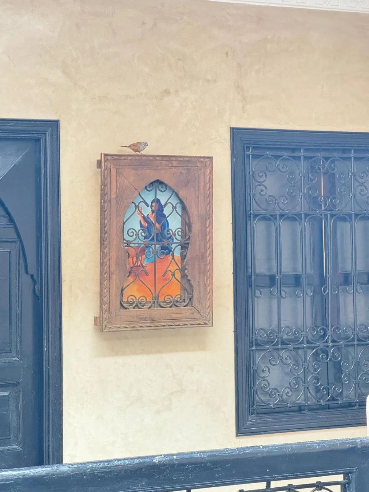 Decorative detail in Riad dar serenity