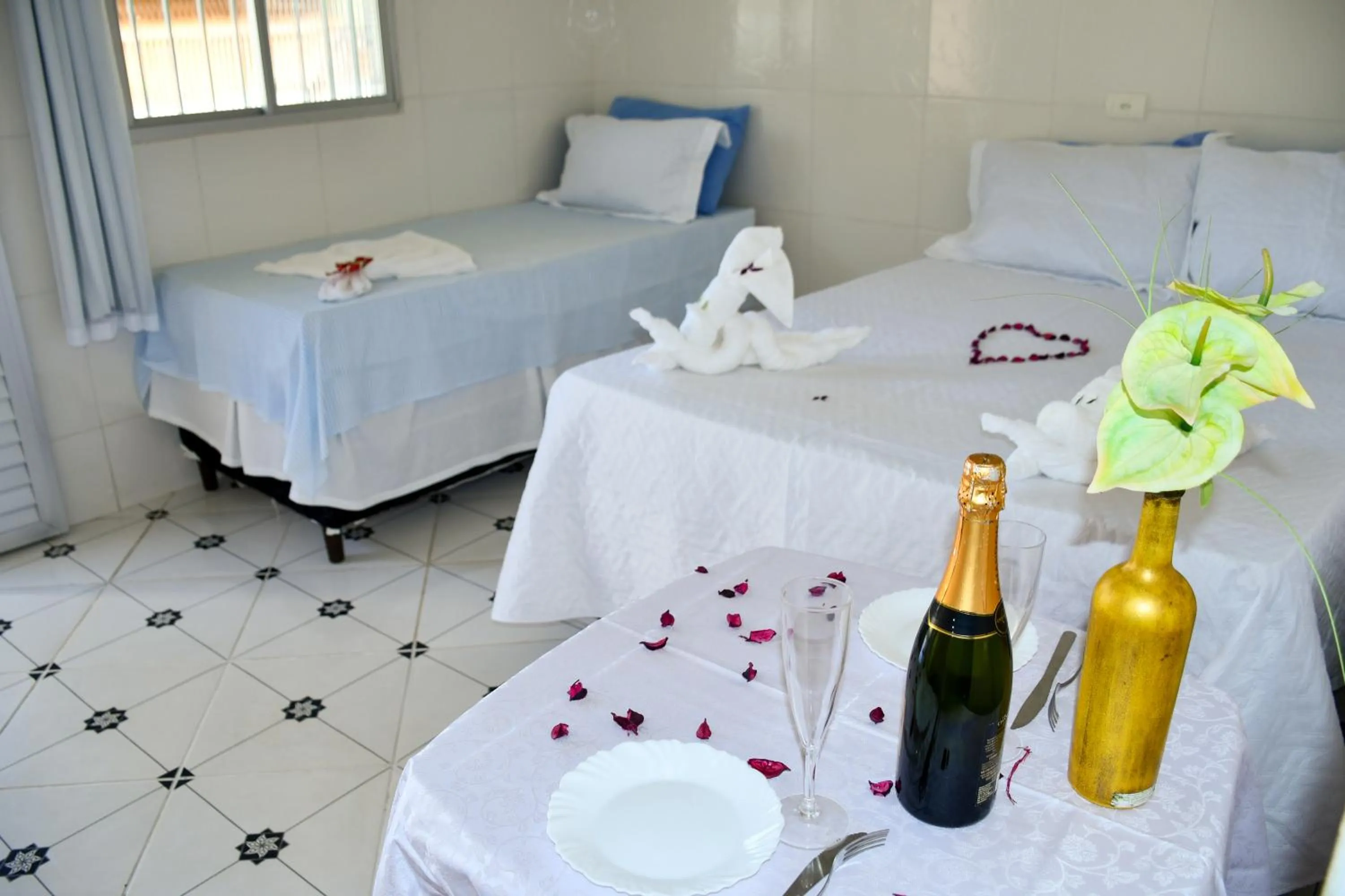 Bed in Chalés de Peroba