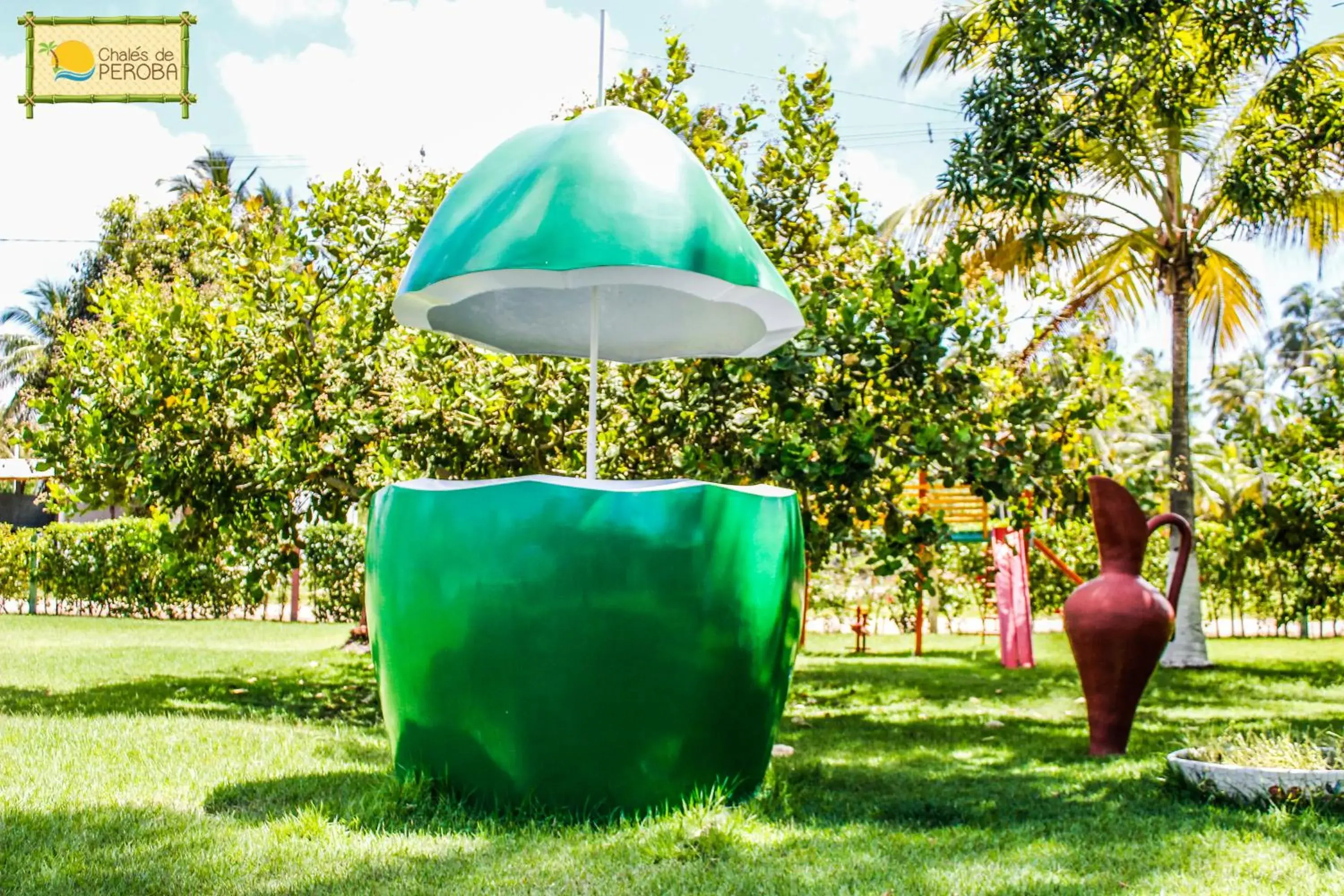 Garden view in Chalés de Peroba Garden view in Chalés de Peroba