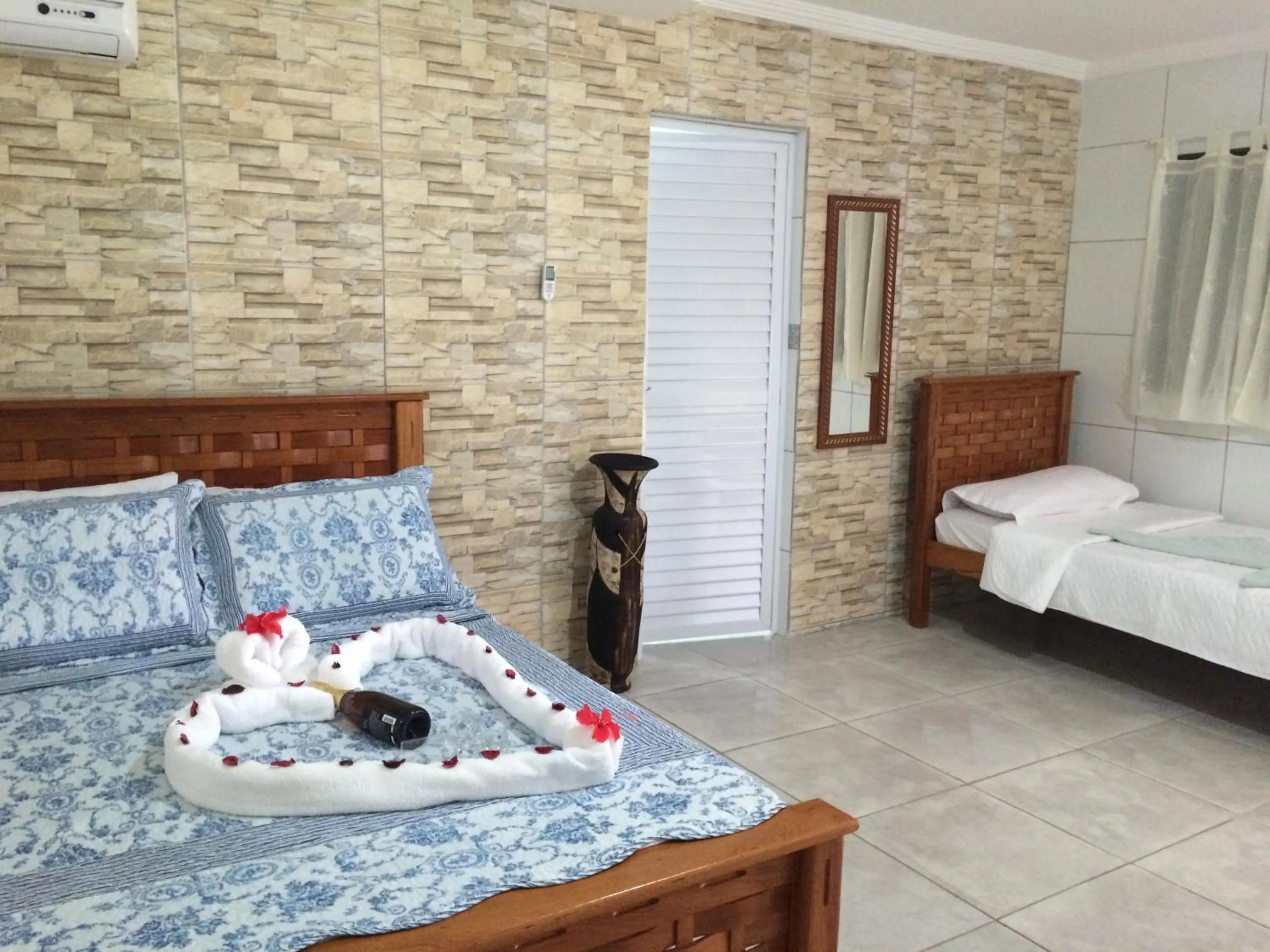 Bed in Chalés de Peroba